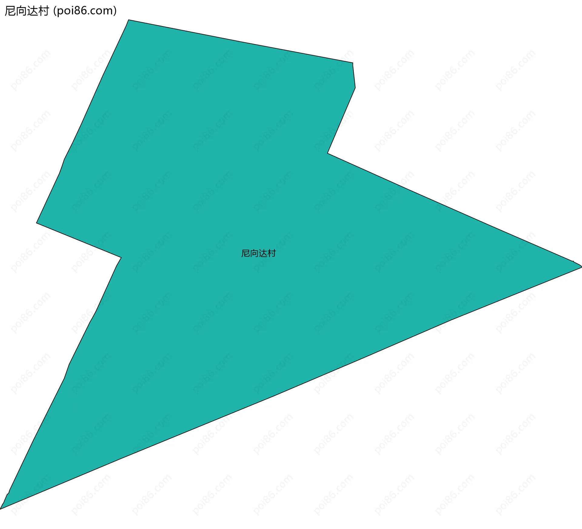 尼向达村边界地图