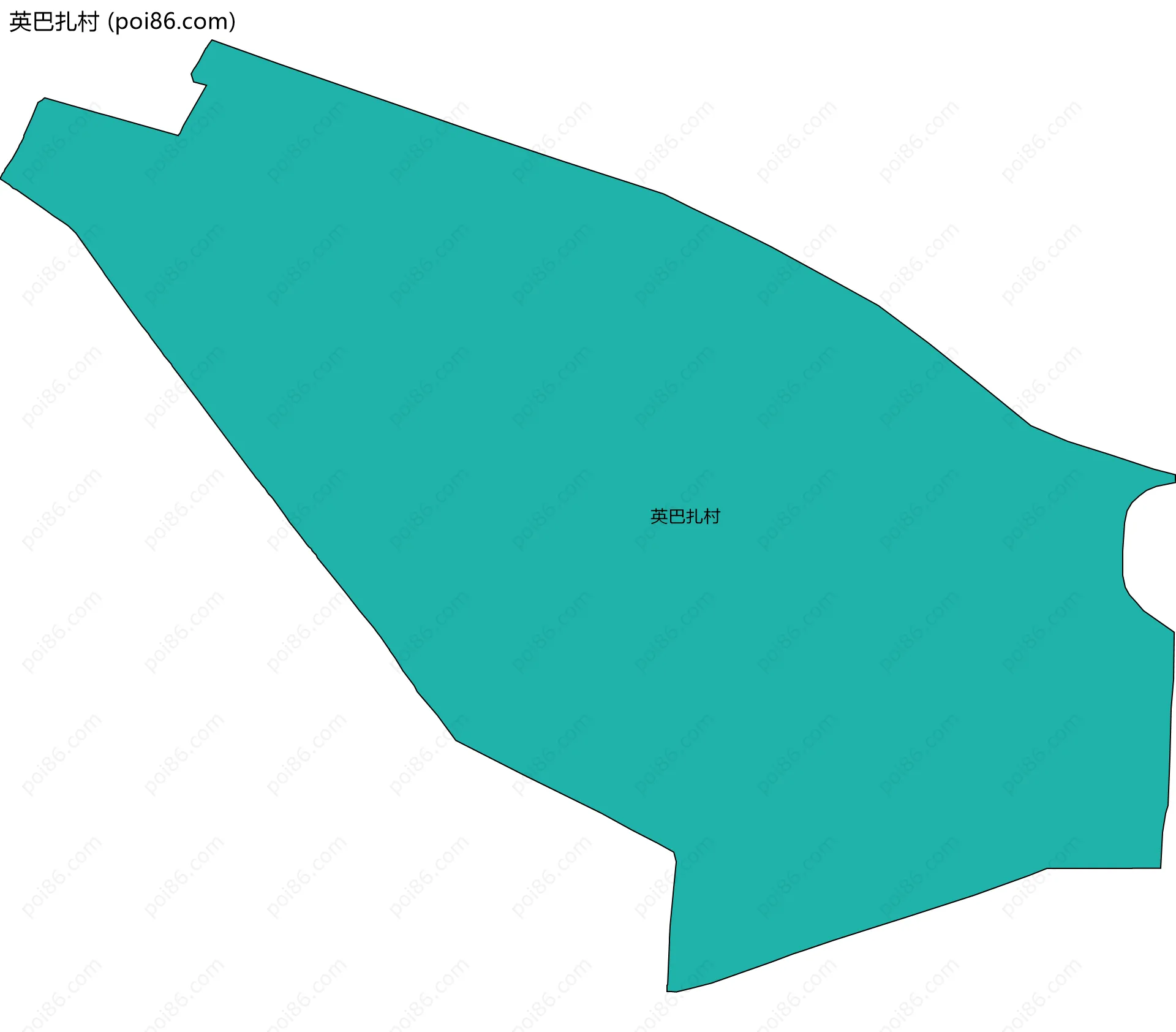 英巴扎村边界地图