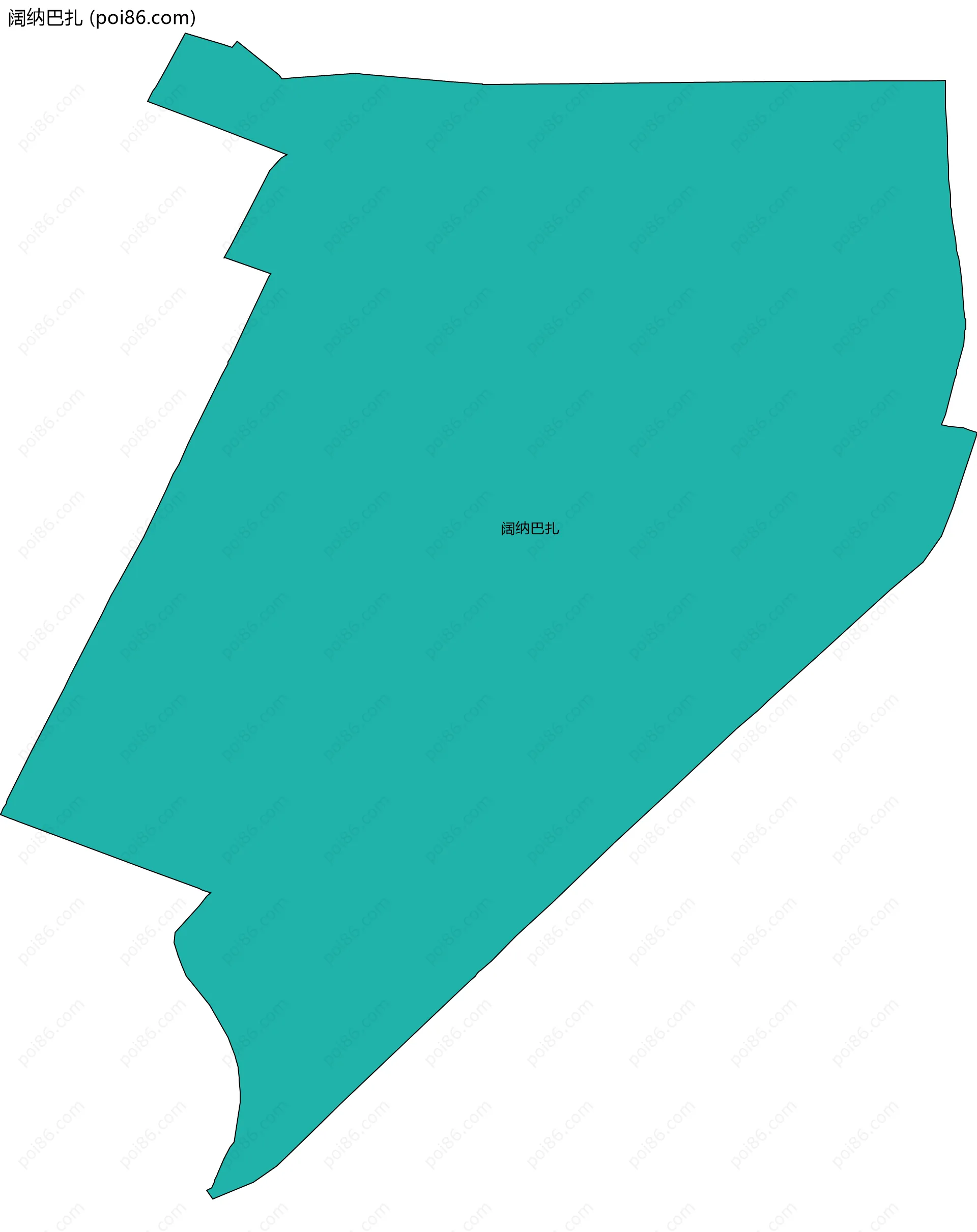 阔纳巴扎边界地图