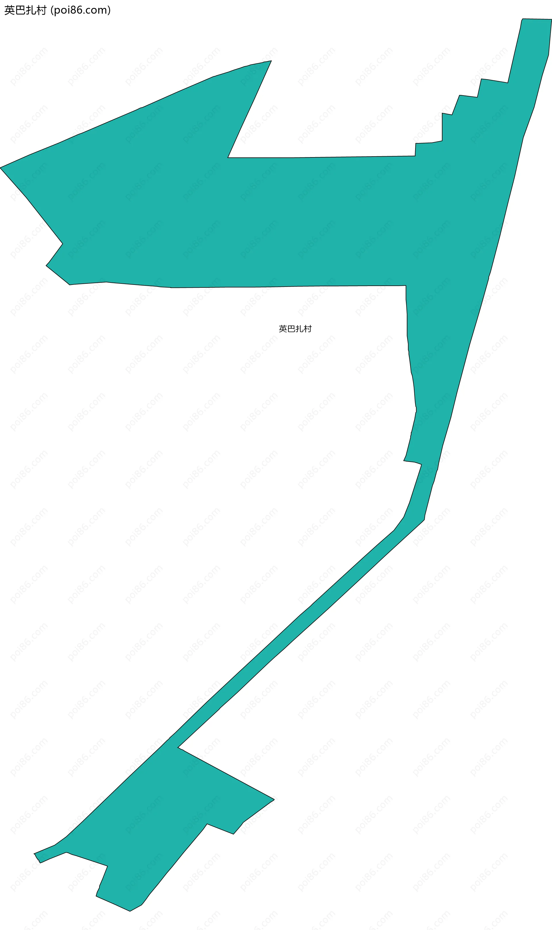 英巴扎村边界地图