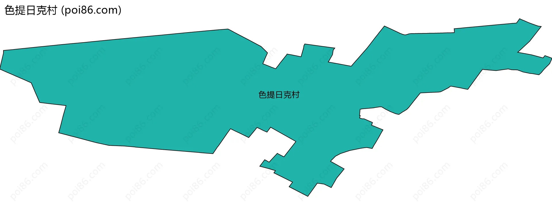 色提日克村边界地图