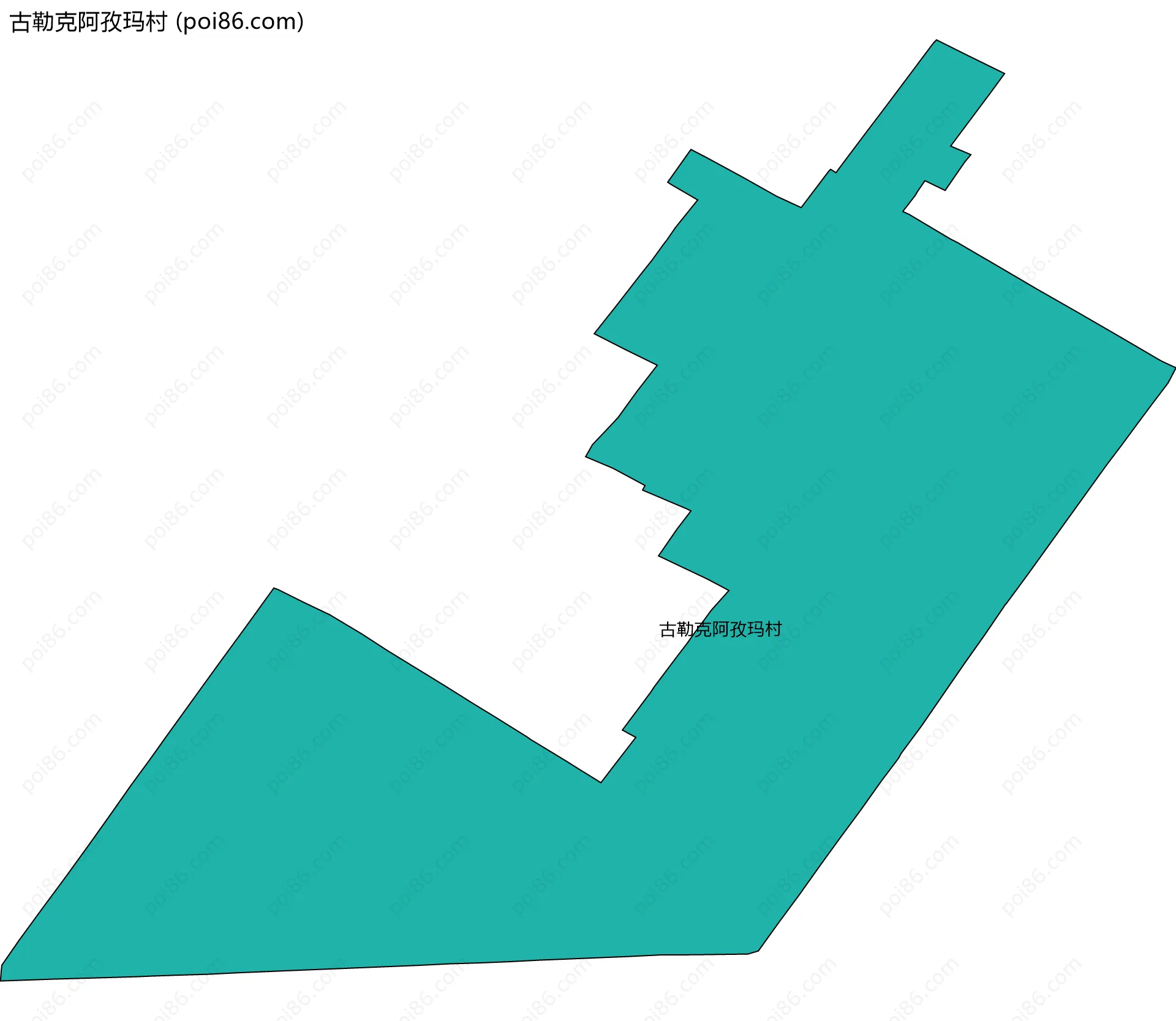 古勒克阿孜玛村边界地图