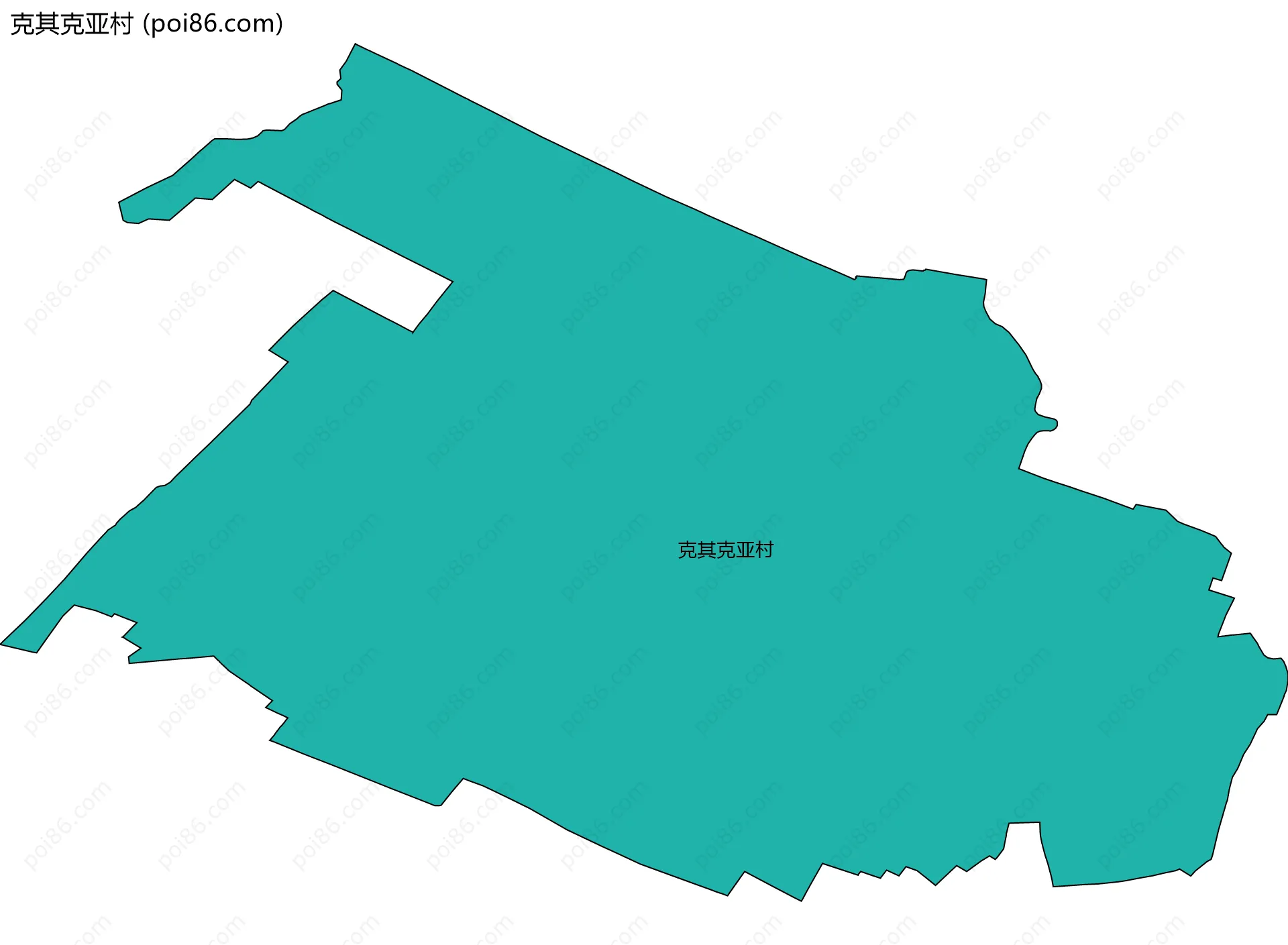 克其克亚村边界地图