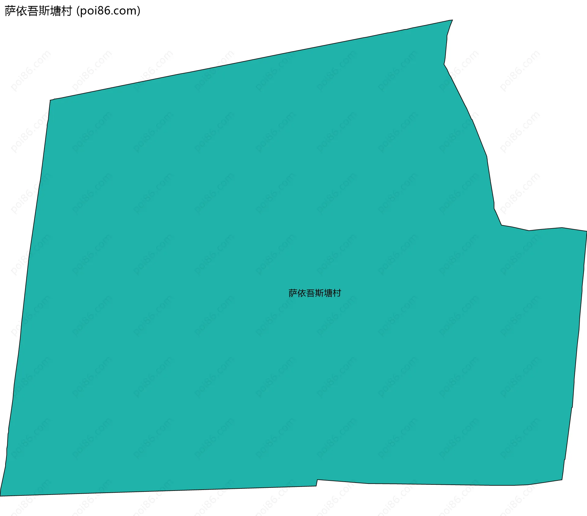 萨依吾斯塘村边界地图