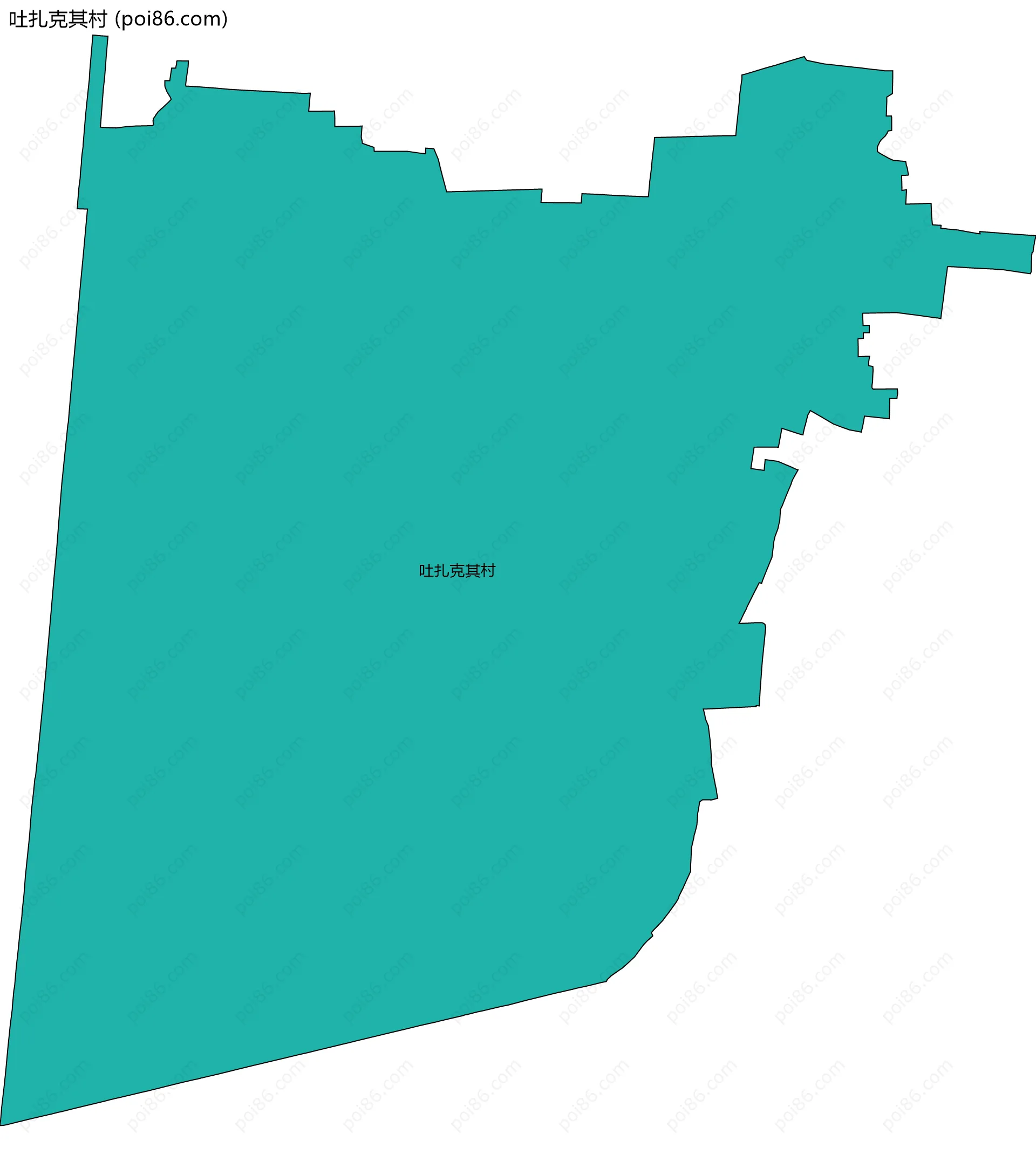 吐扎克其村边界地图