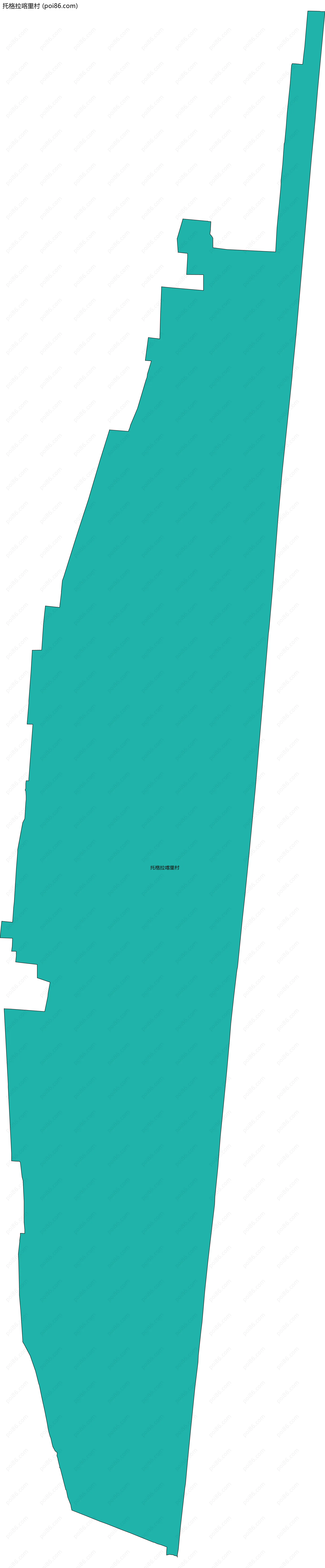 托格拉喀里村边界地图