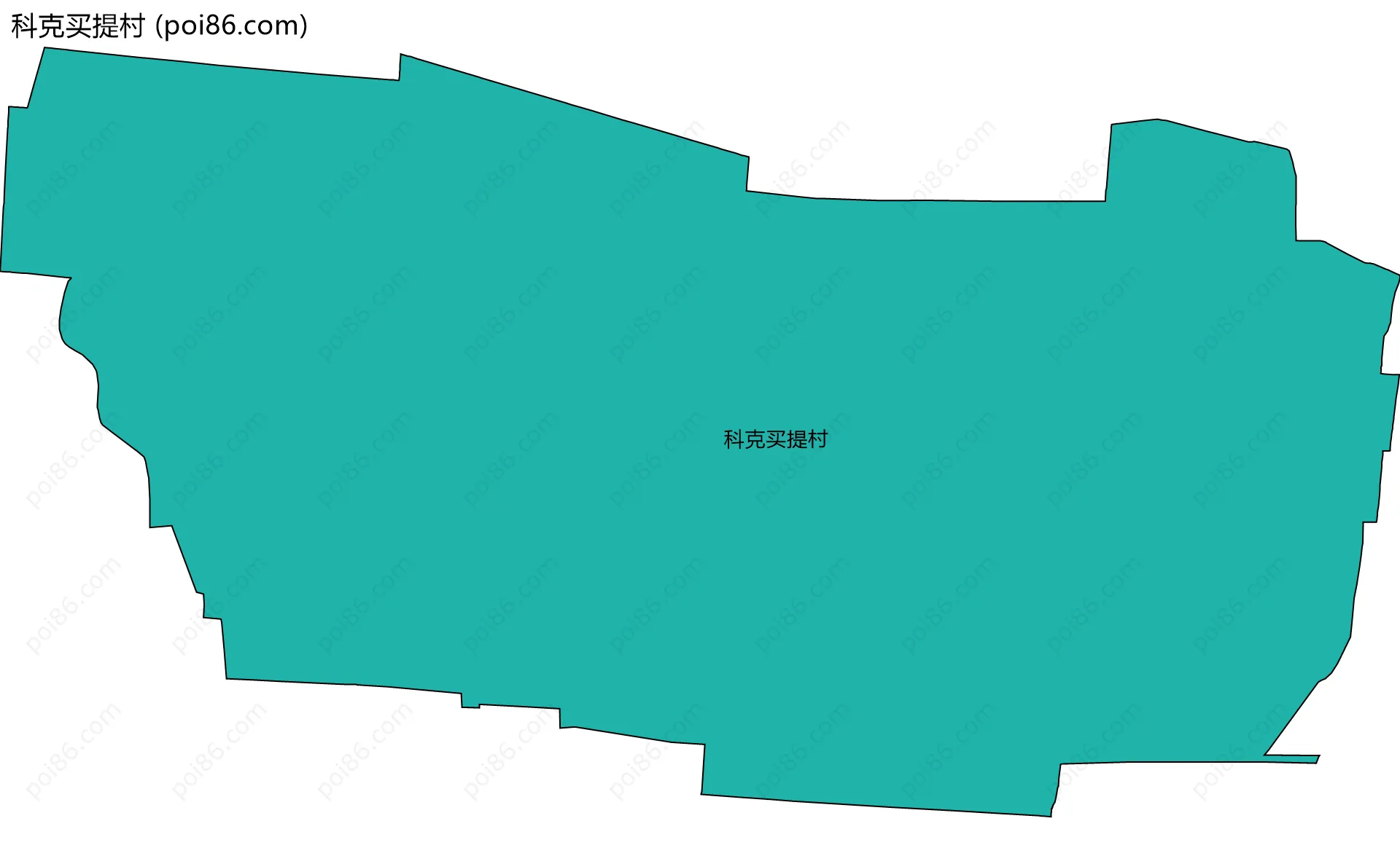 科克买提村边界地图