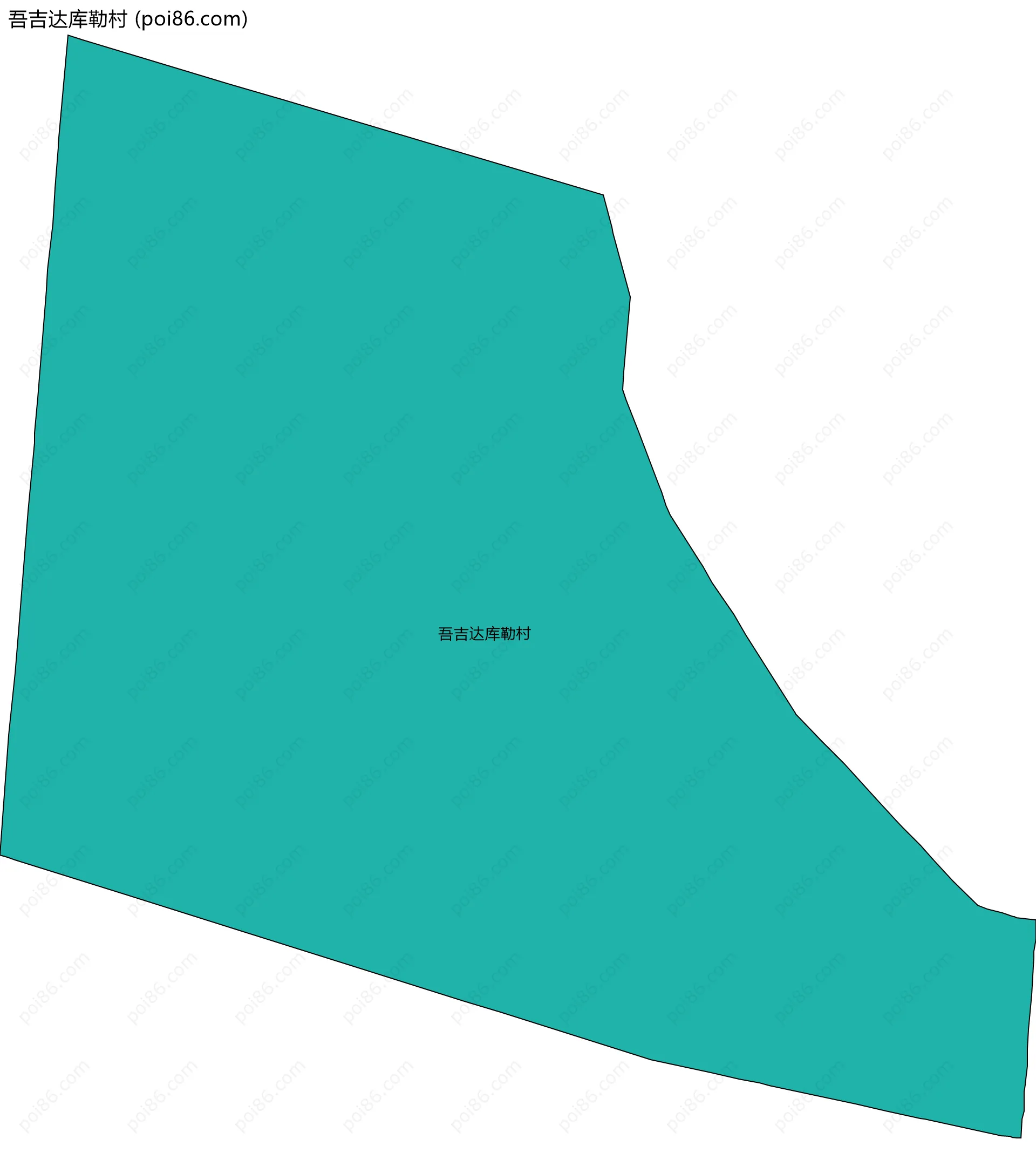 吾吉达库勒村边界地图