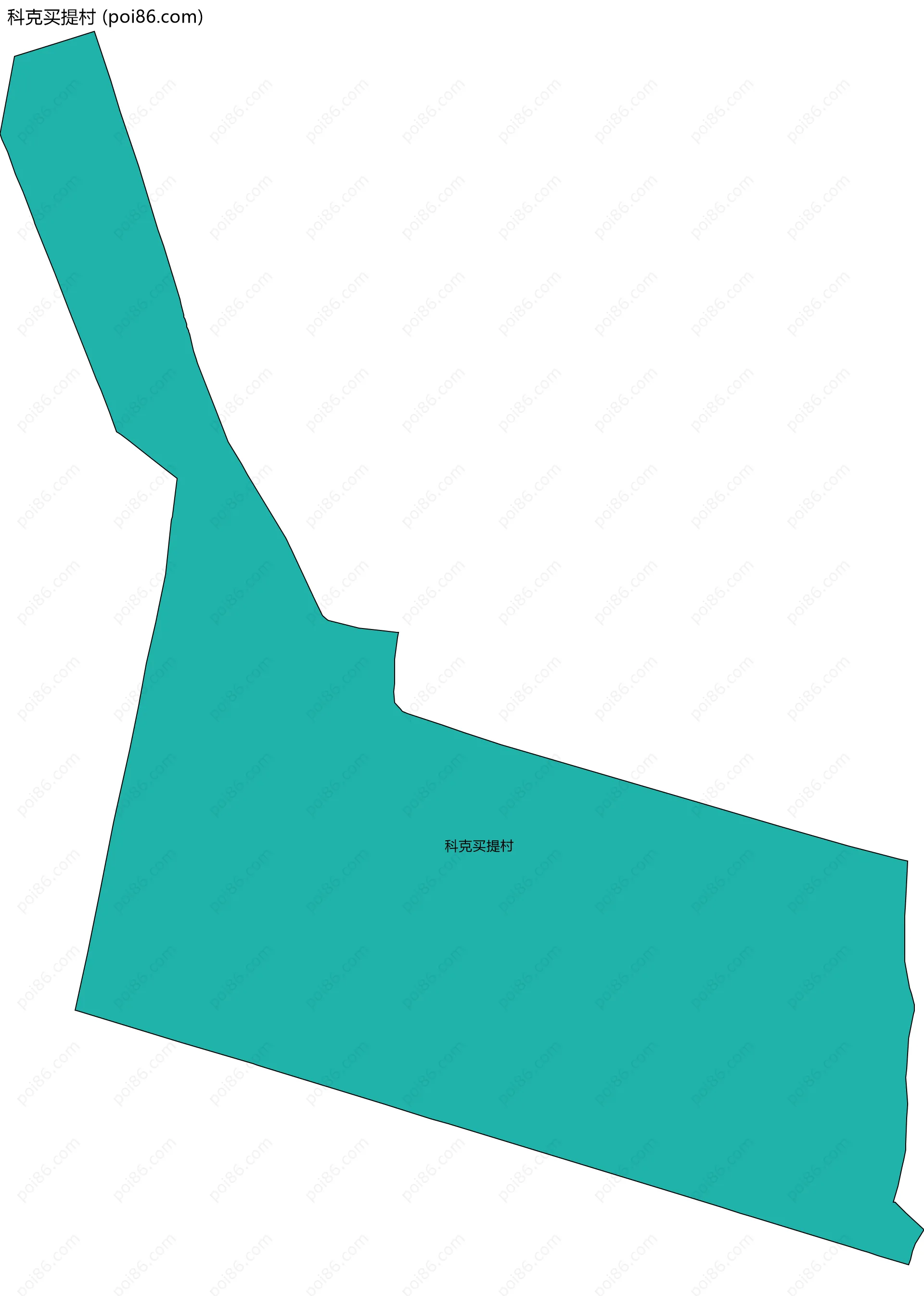 科克买提村边界地图