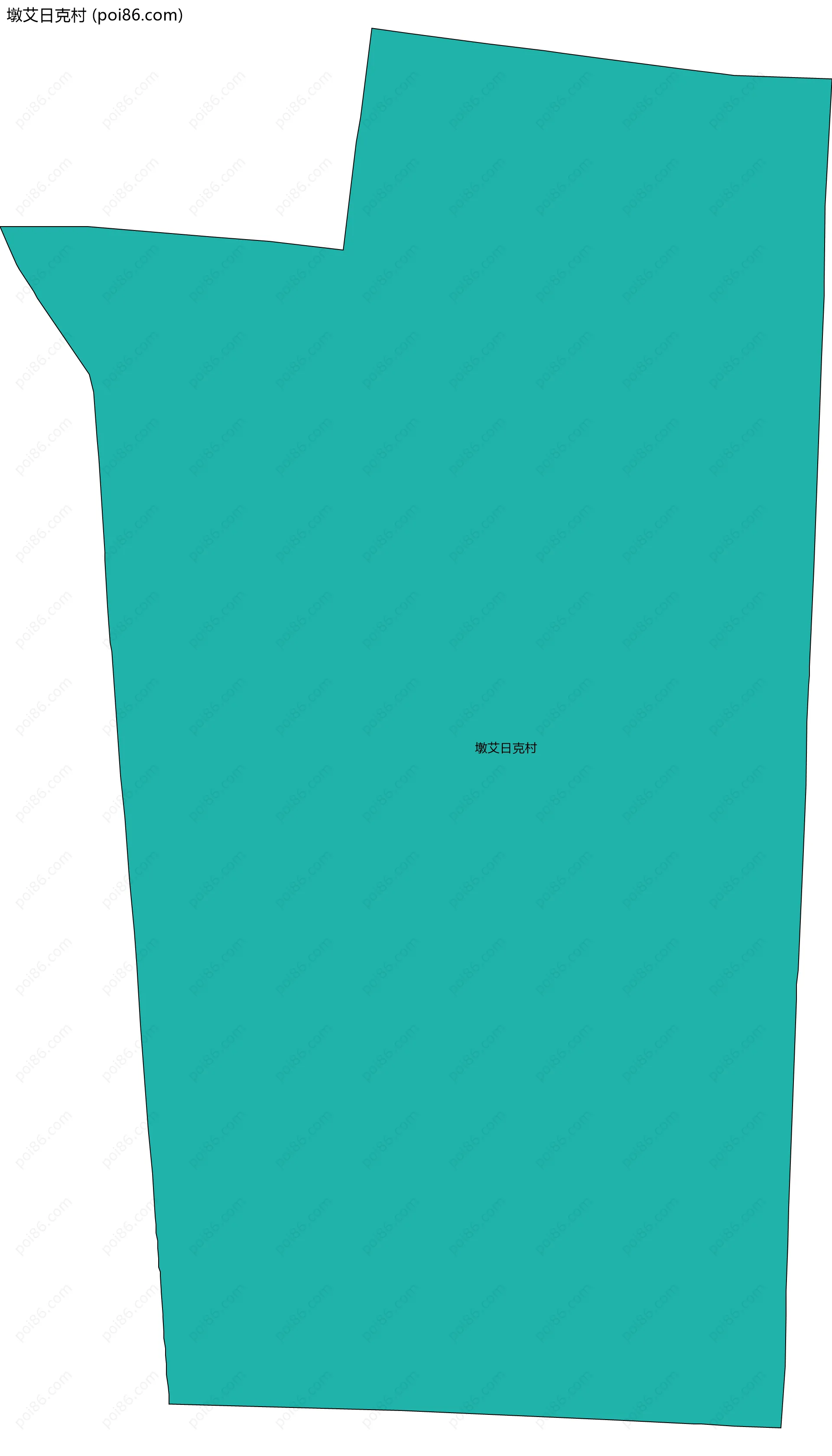 墩艾日克村边界地图