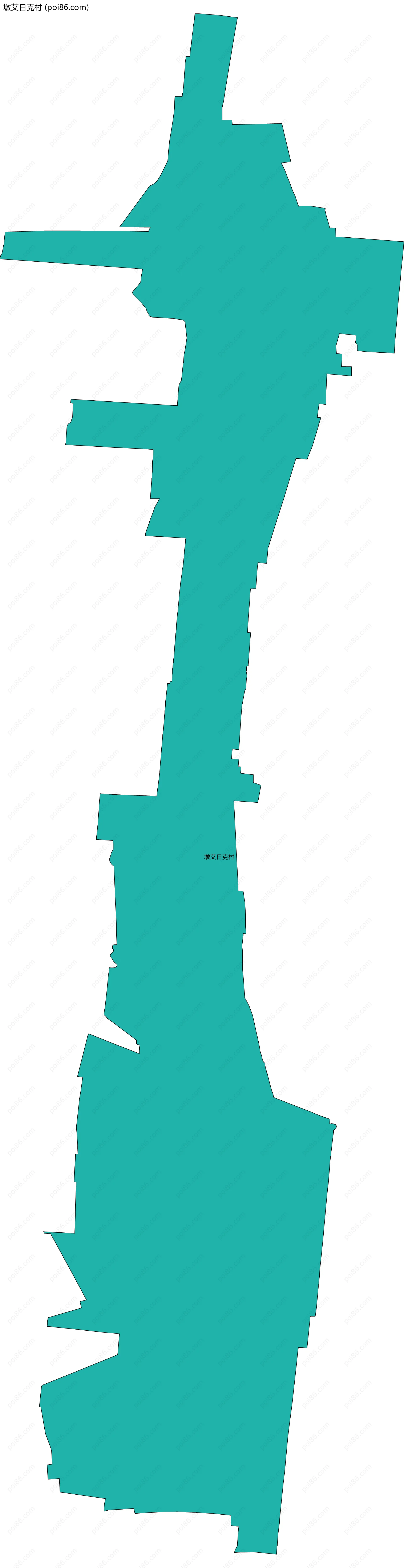 墩艾日克村边界地图