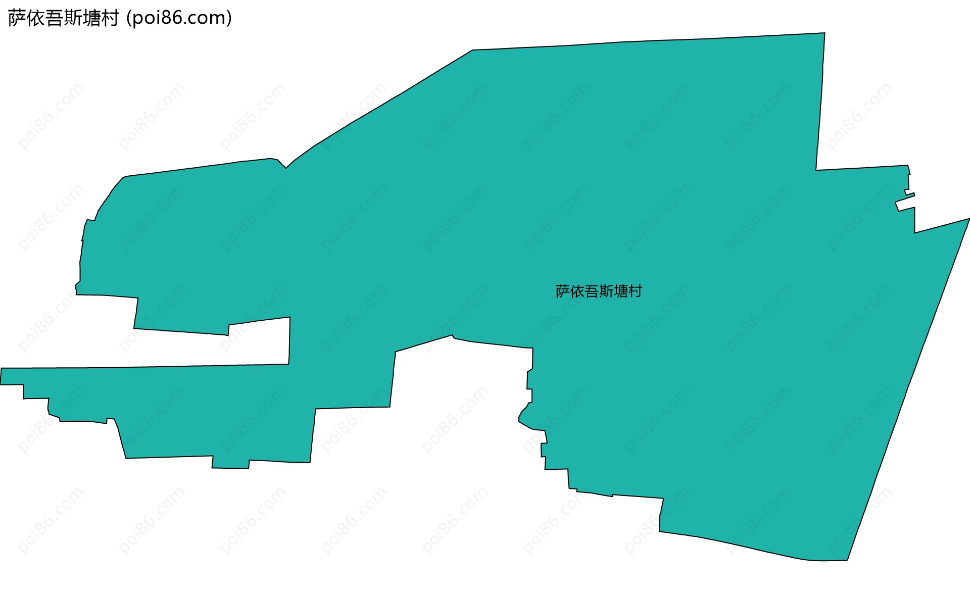 萨依吾斯塘村边界地图