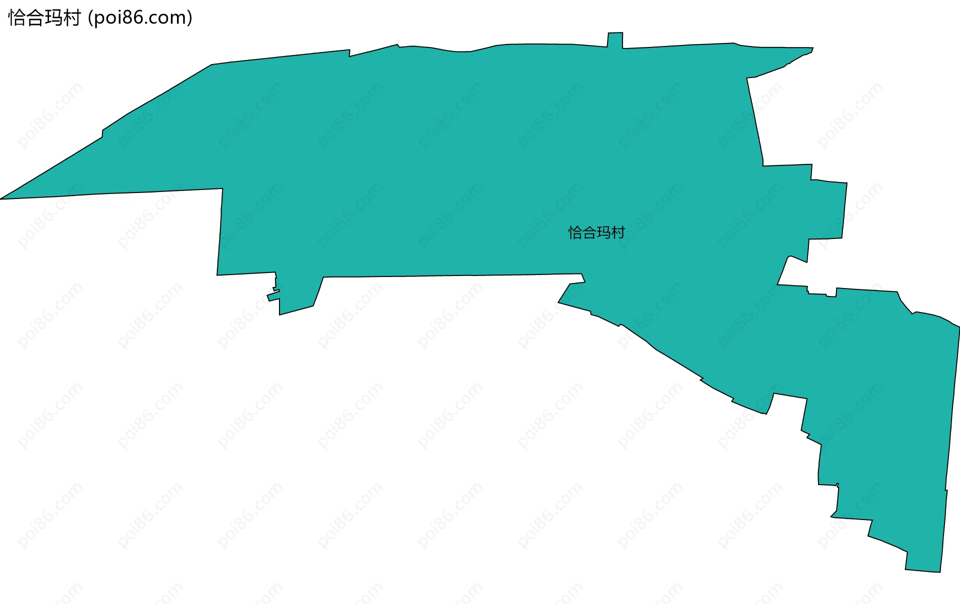 恰合玛村边界地图