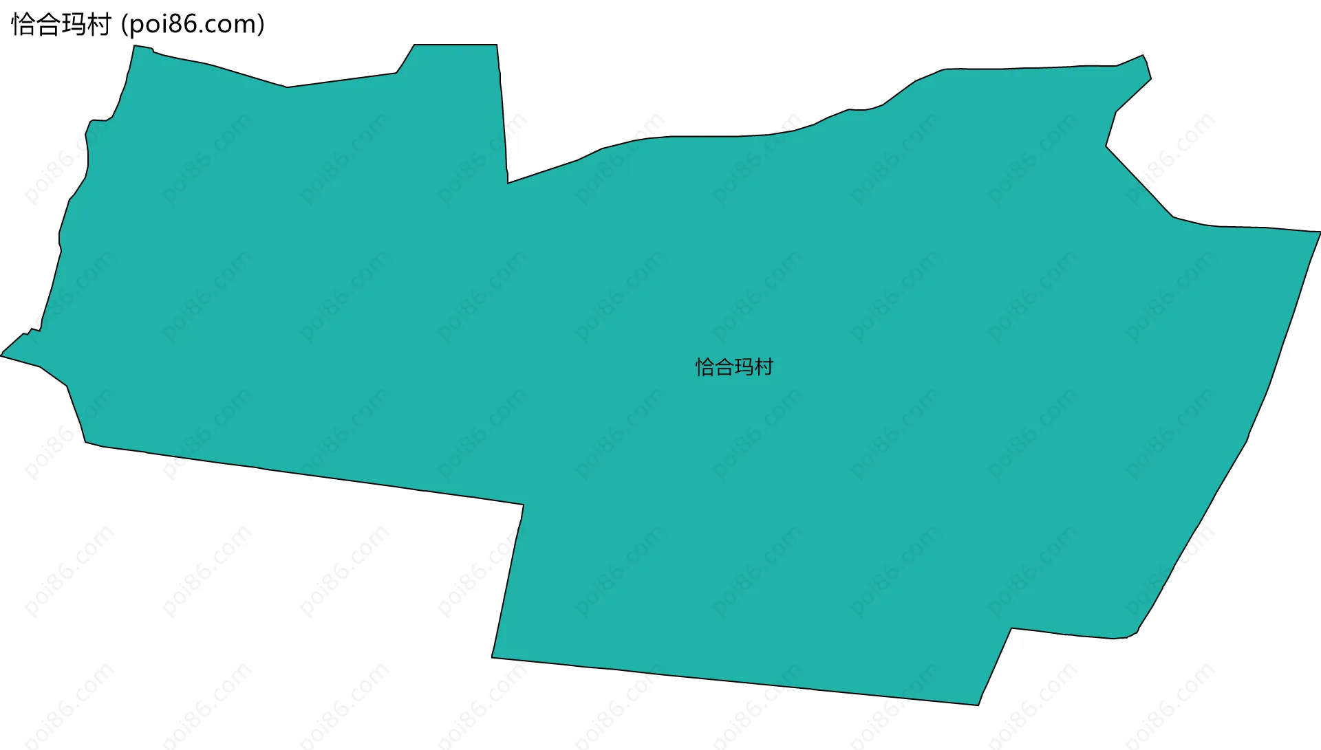 恰合玛村边界地图