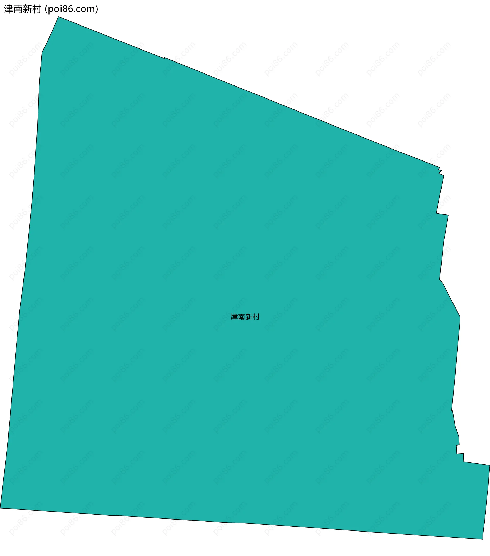 津南新村边界地图