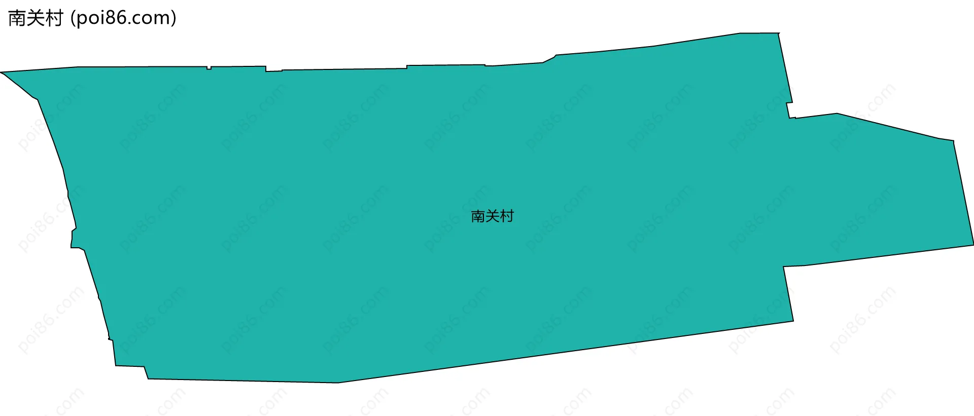 南关村边界地图