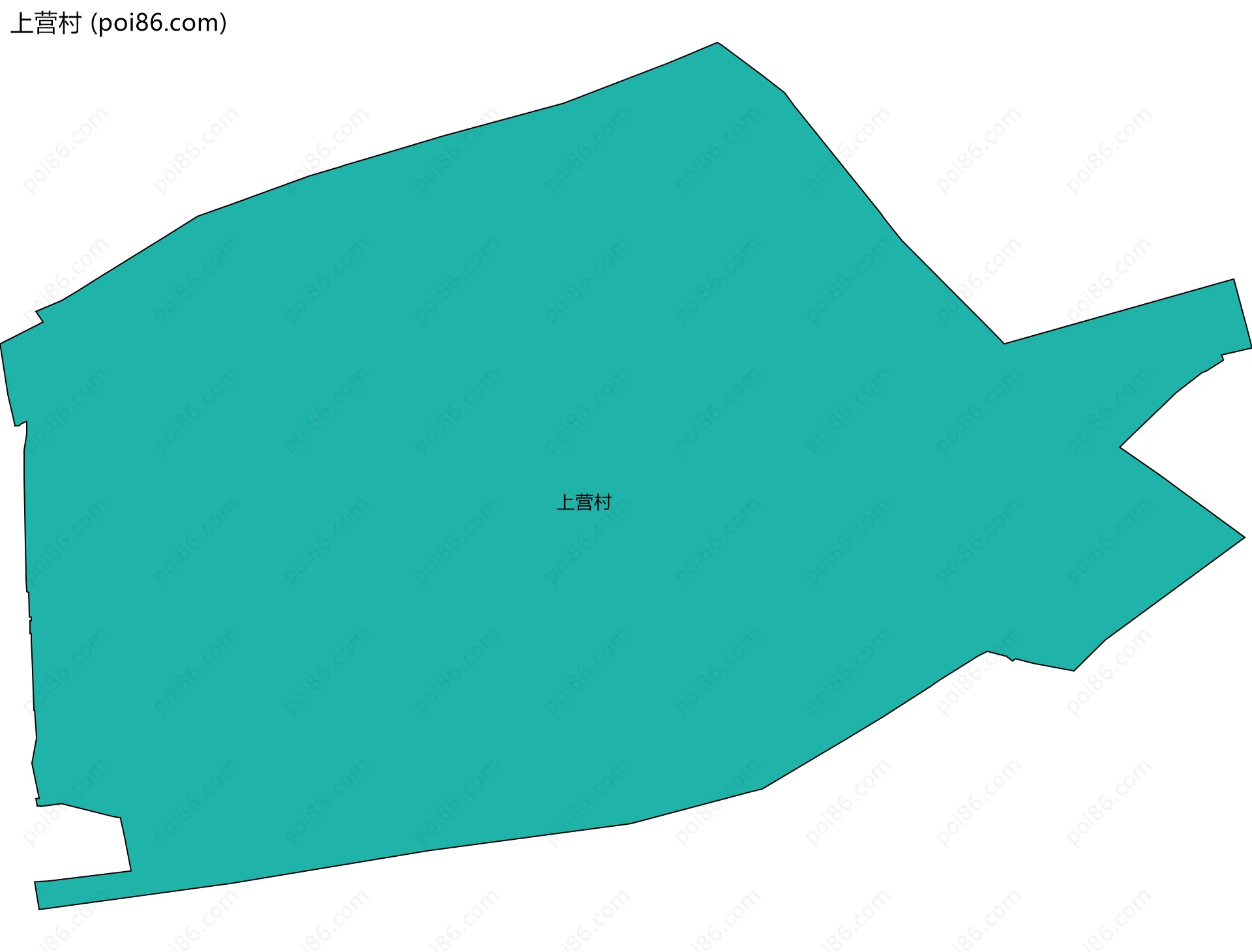 上营村边界地图