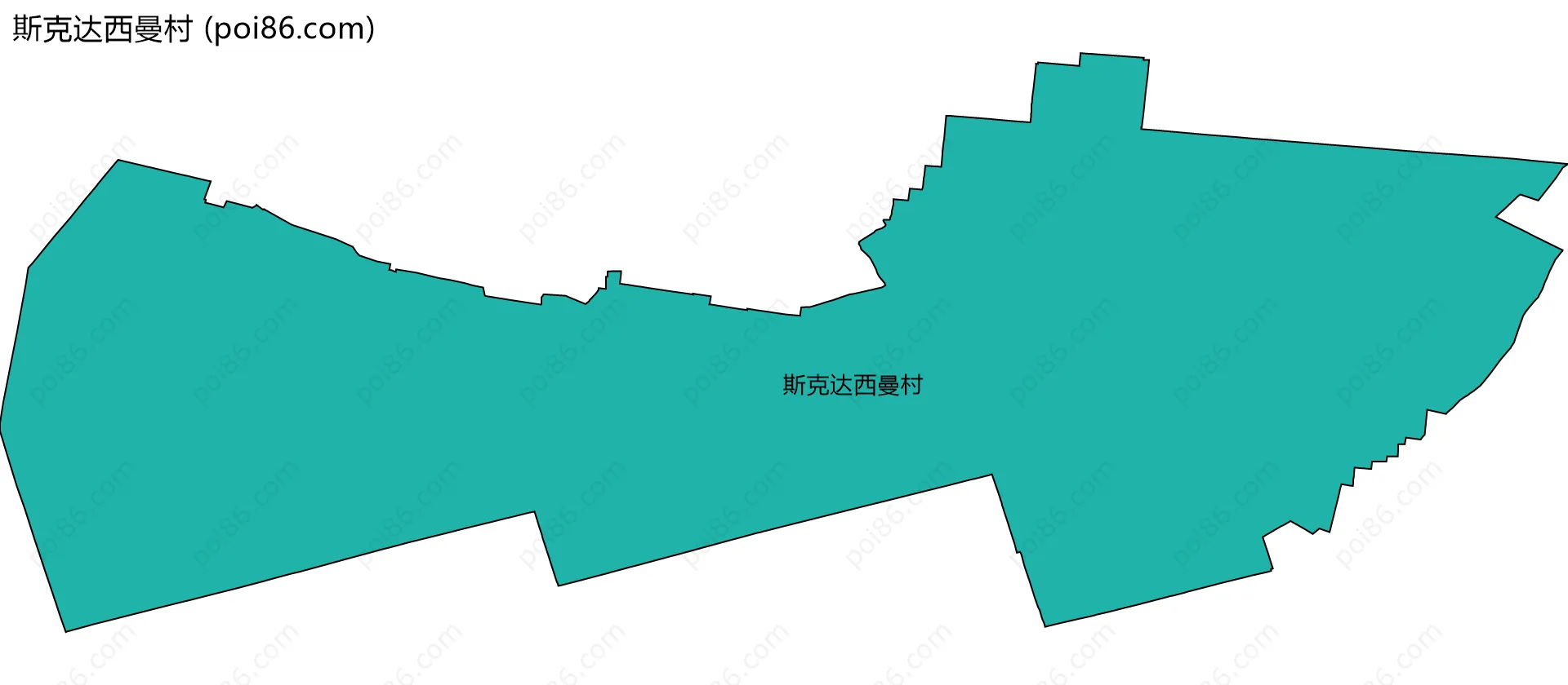 斯克达西曼村边界地图