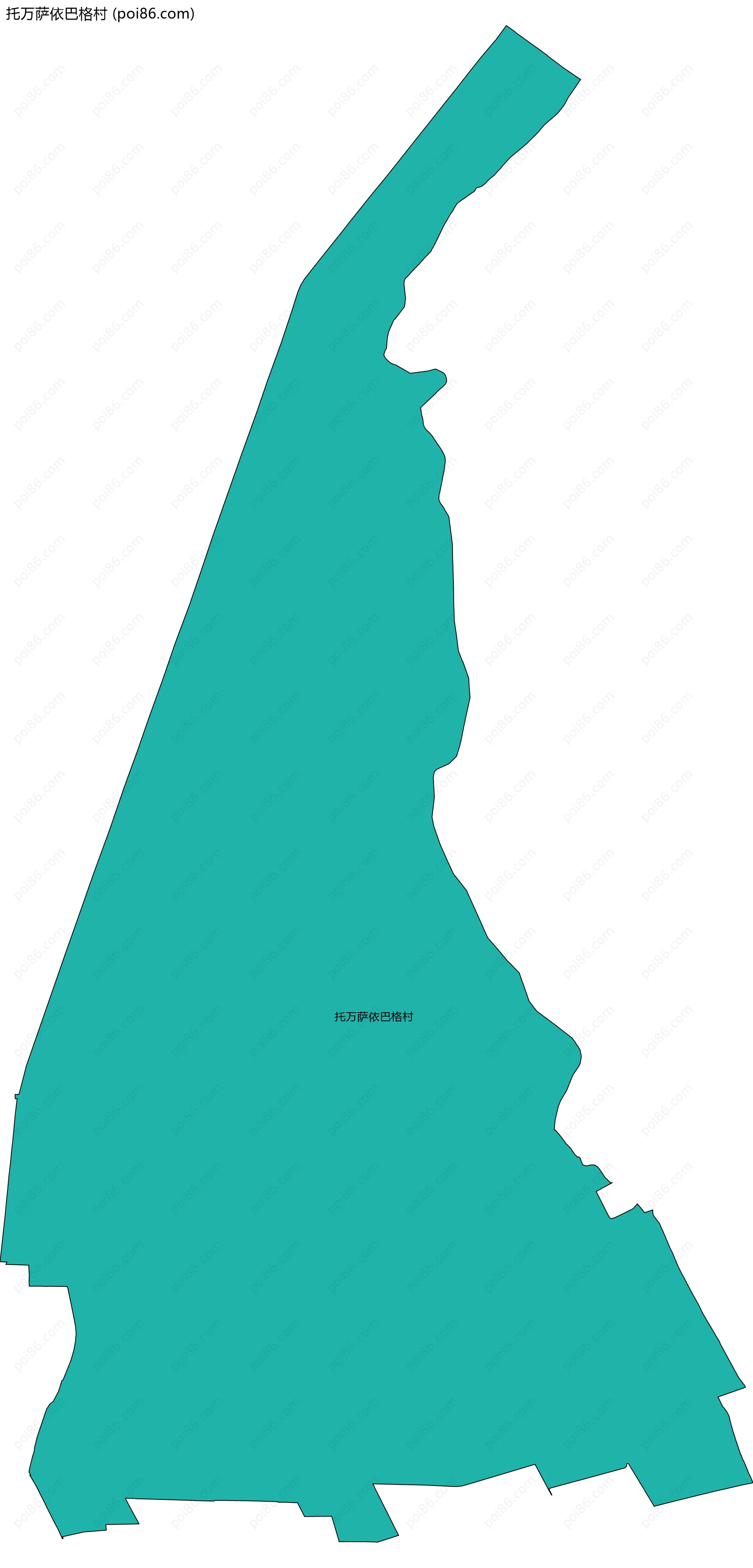 托万萨依巴格村边界地图
