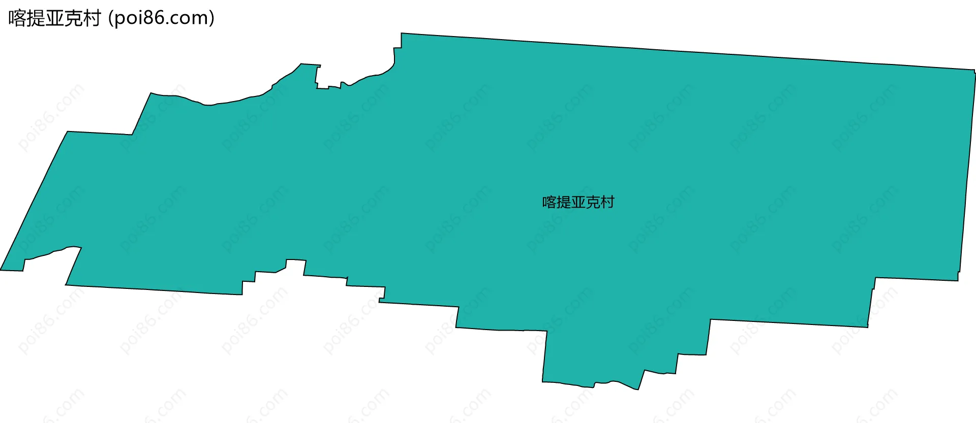 喀提亚克村边界地图