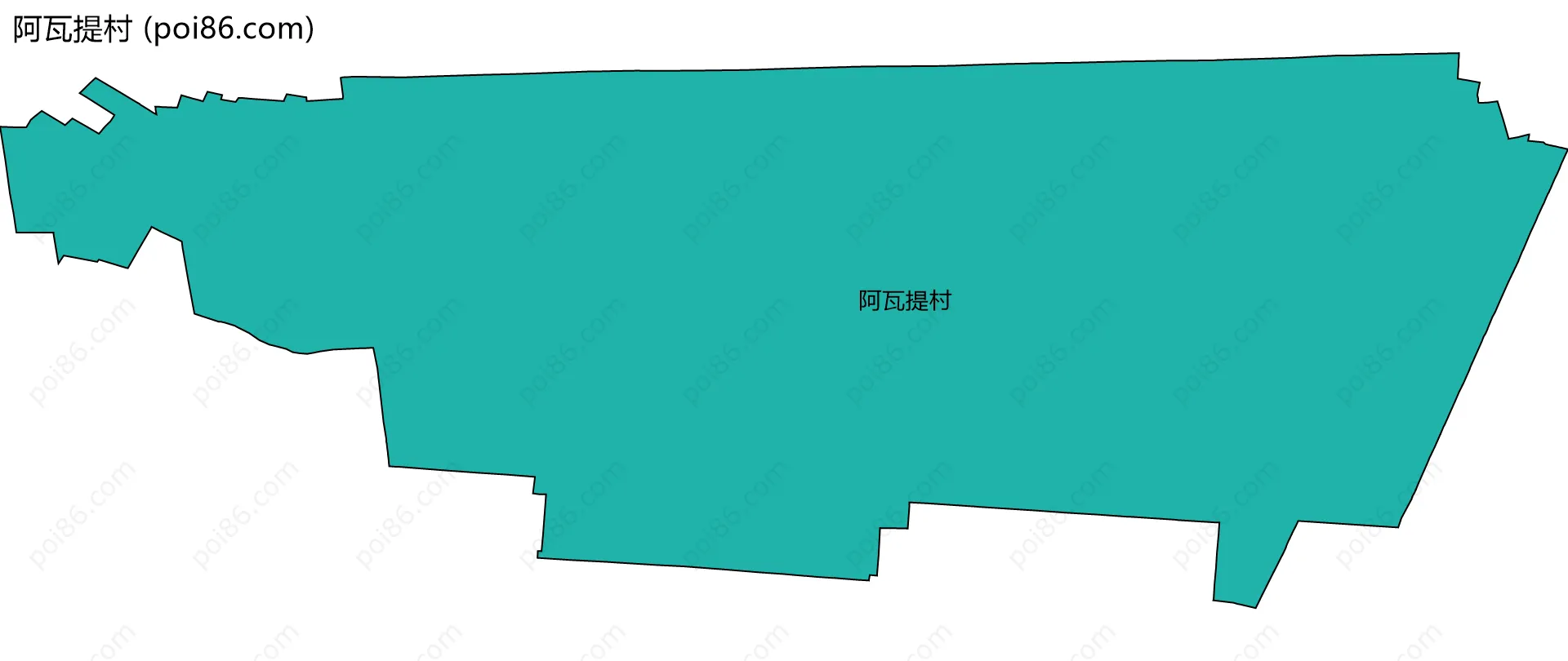 阿瓦提村边界地图