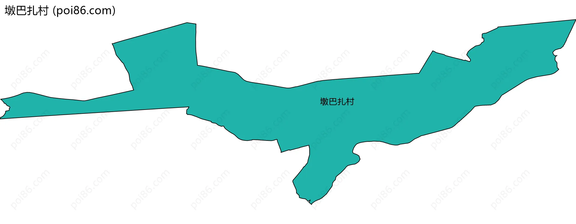 墩巴扎村边界地图