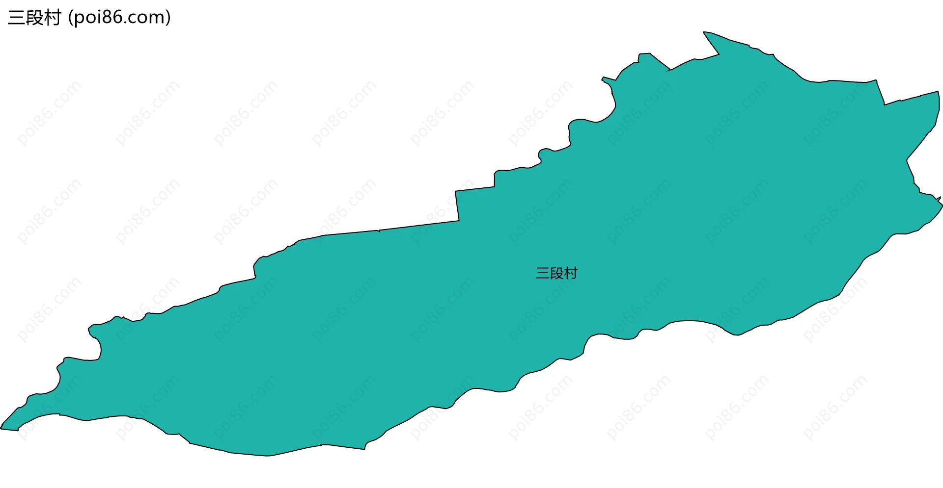 三段村边界地图