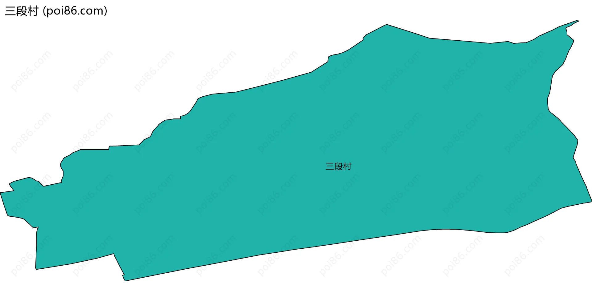 三段村边界地图