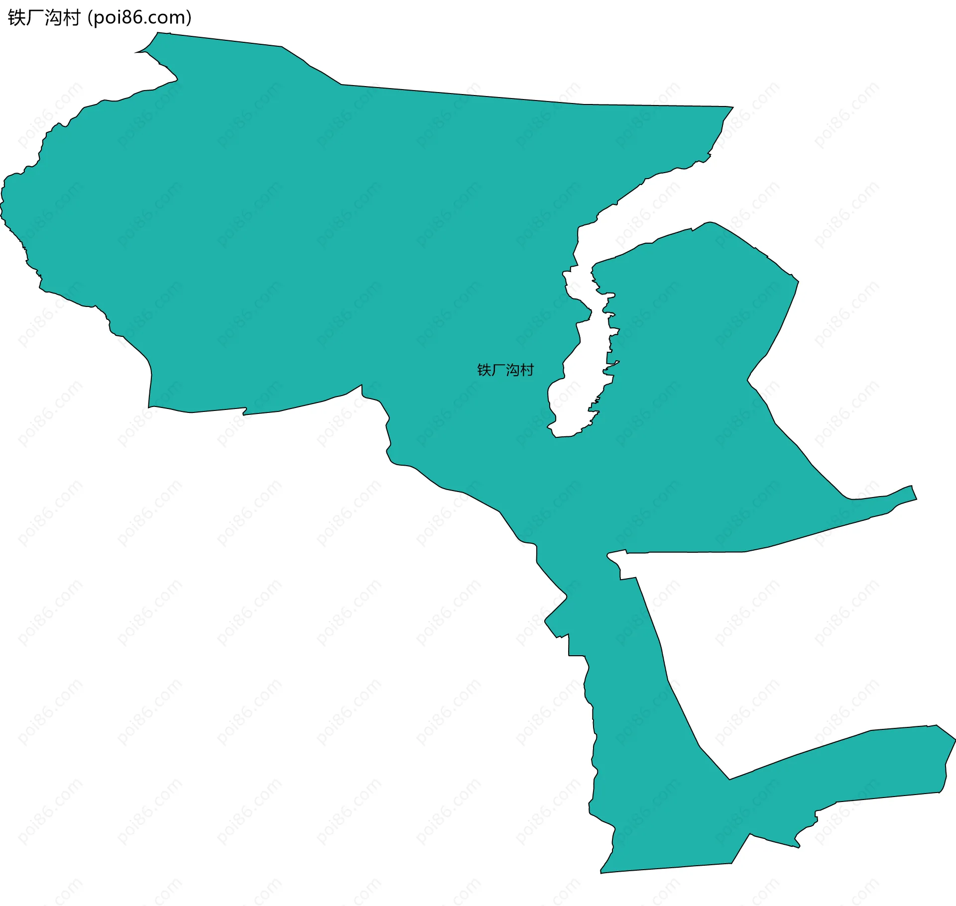 铁厂沟村边界地图
