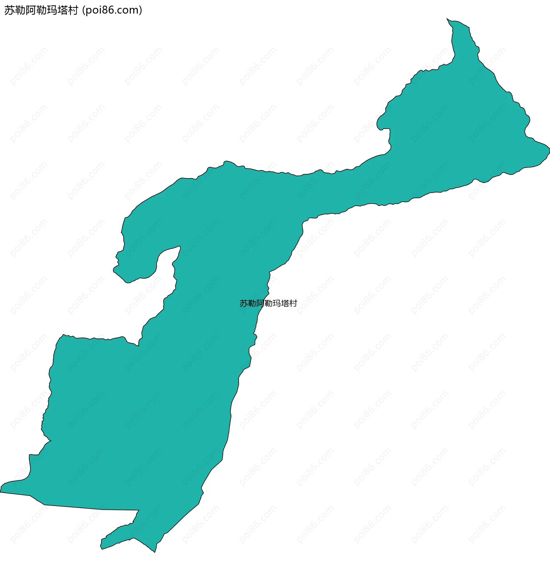 苏勒阿勒玛塔村边界地图