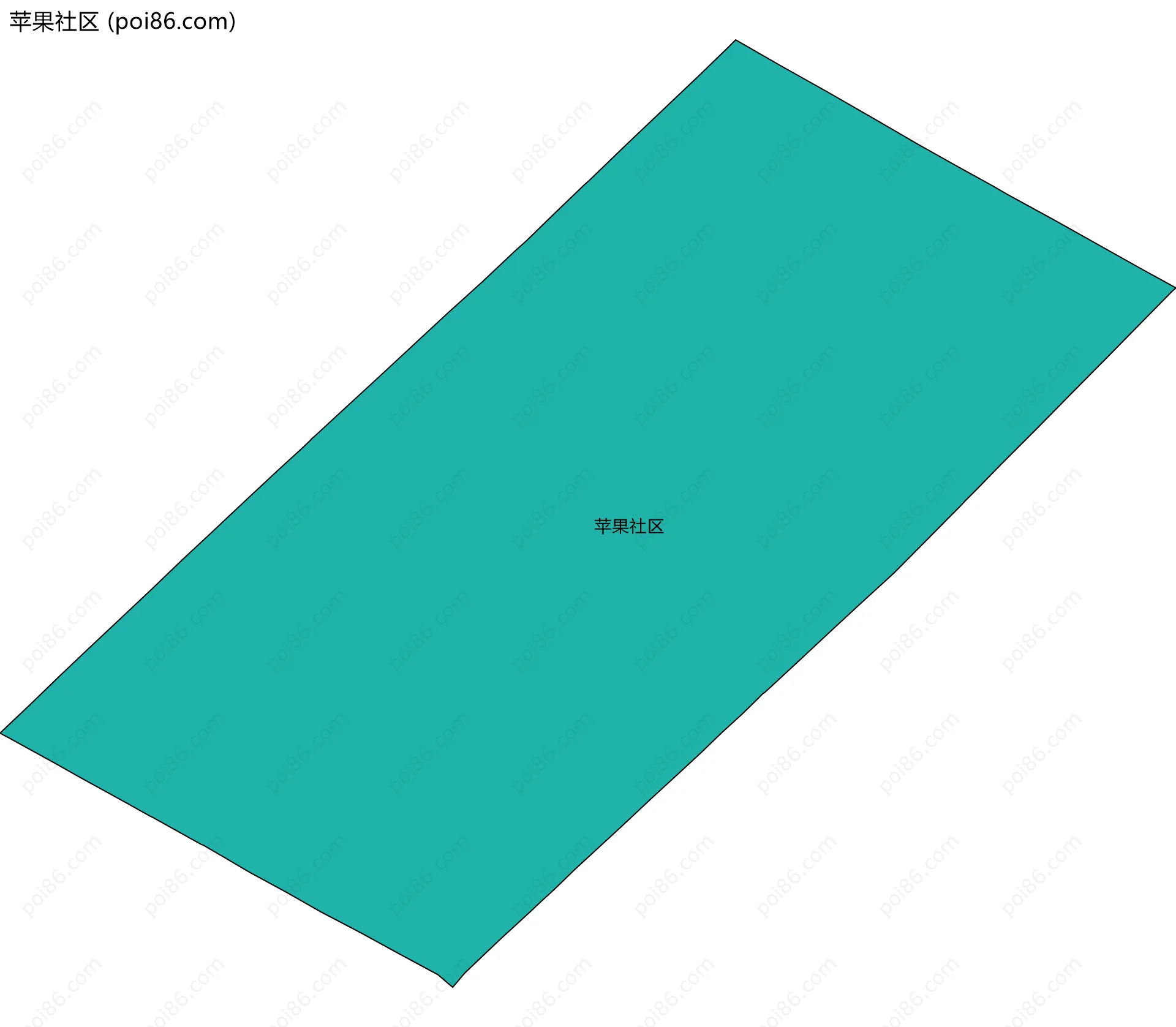 苹果社区边界地图