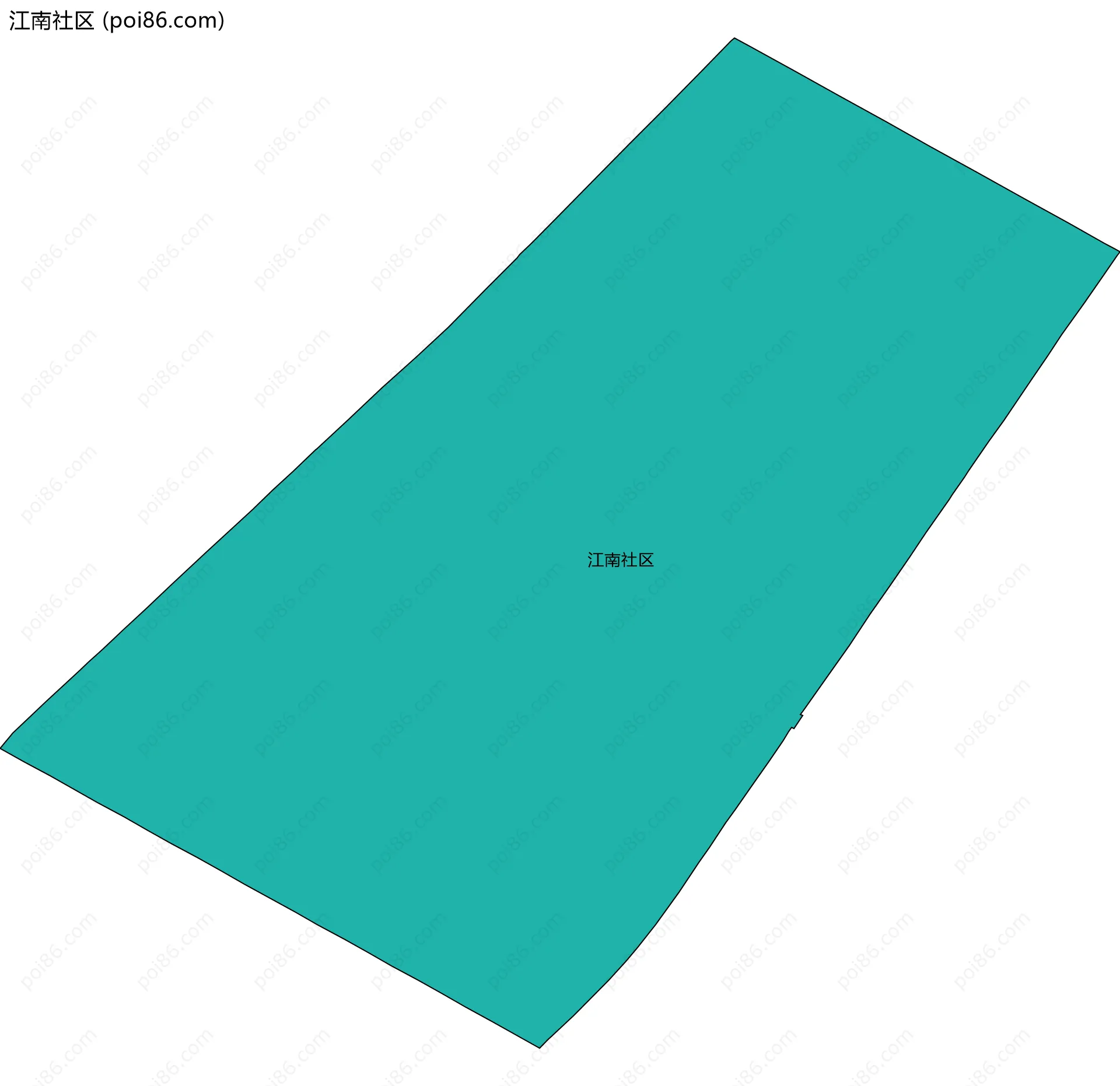 江南社区边界地图