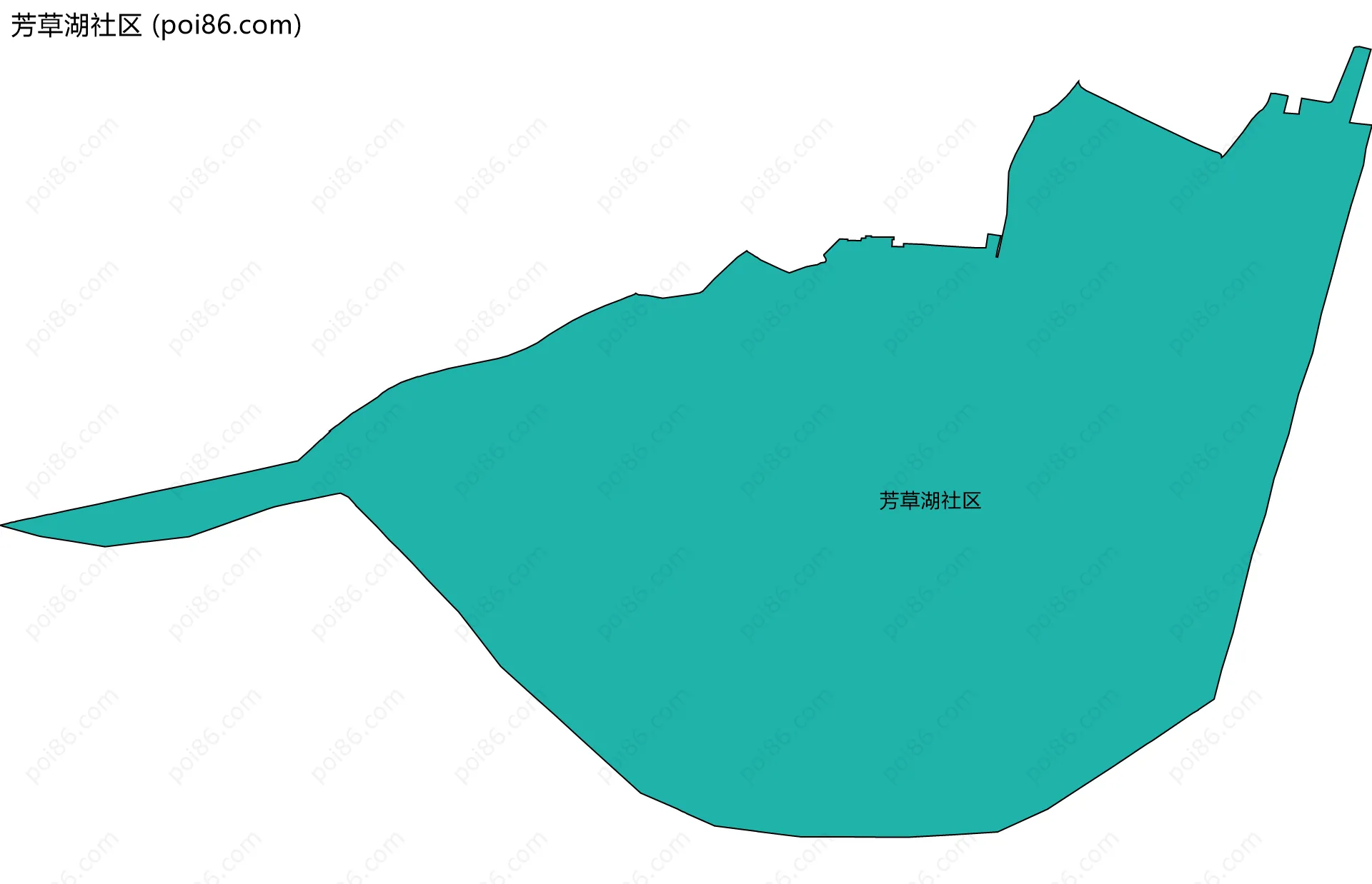 芳草湖社区边界地图