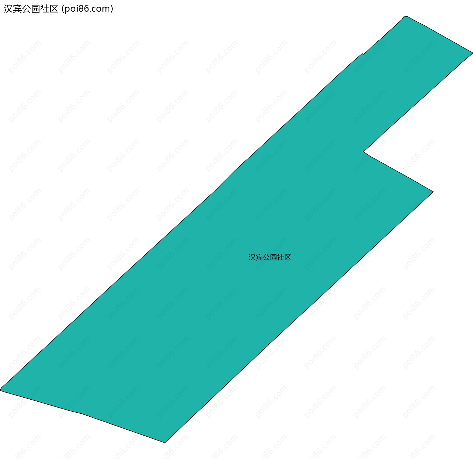 汉宾公园社区边界地图