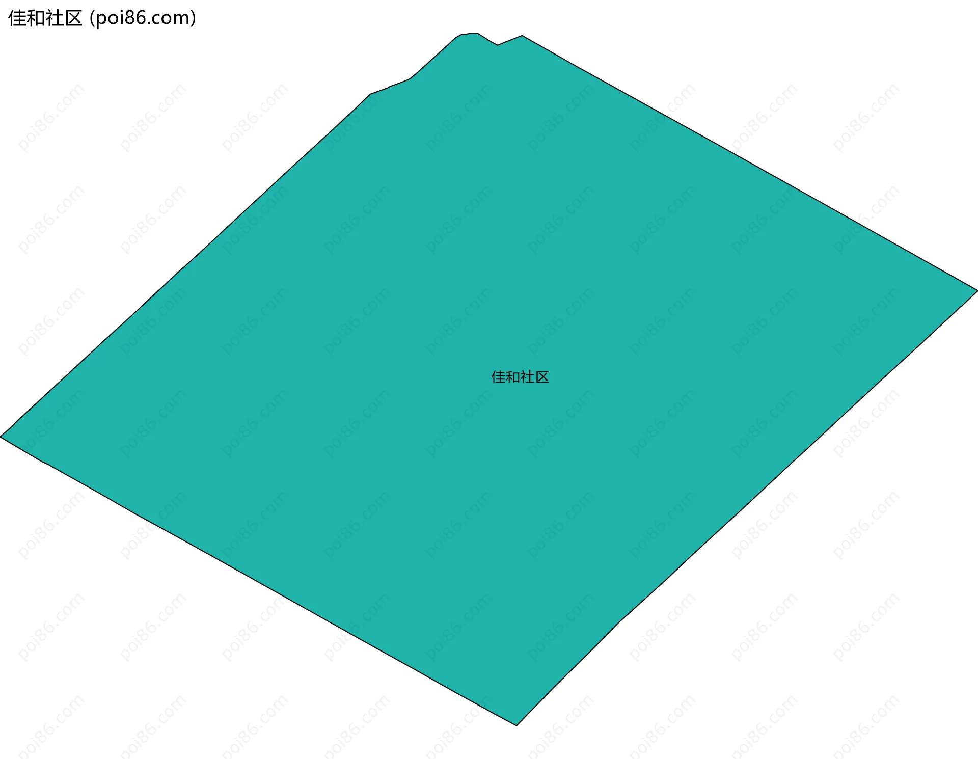 佳和社区边界地图