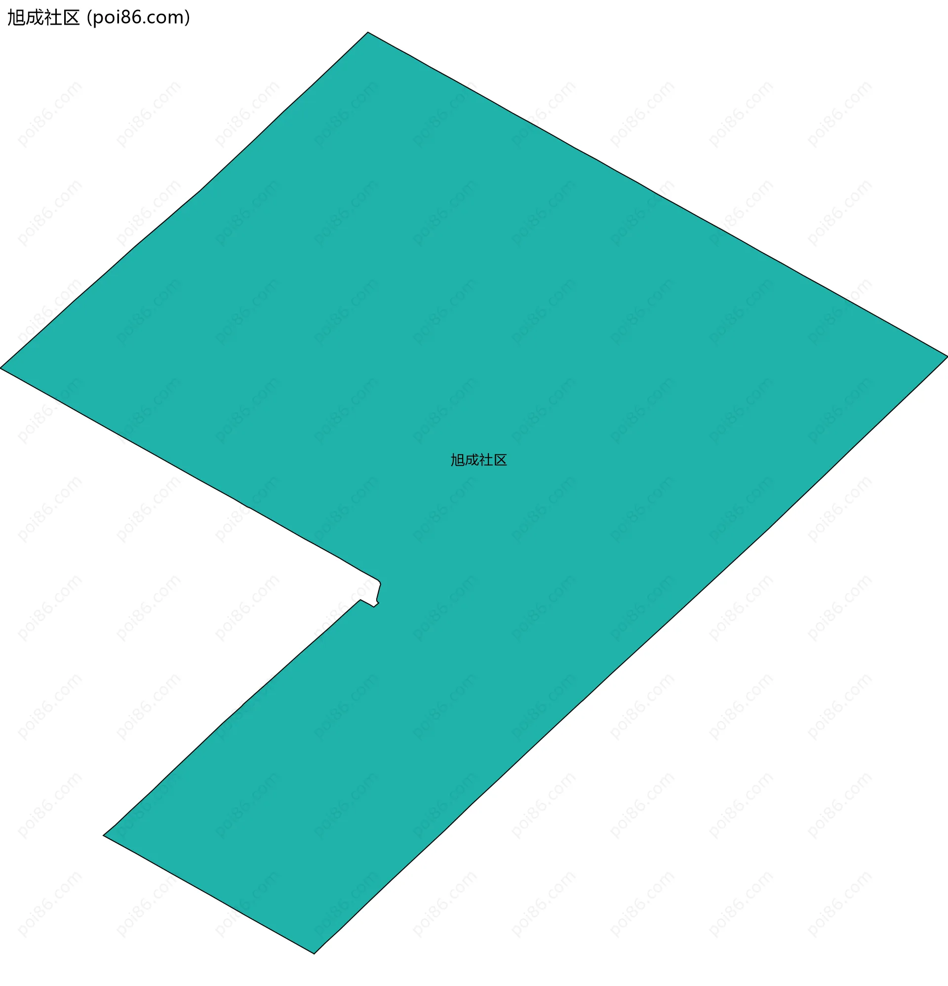 旭成社区边界地图