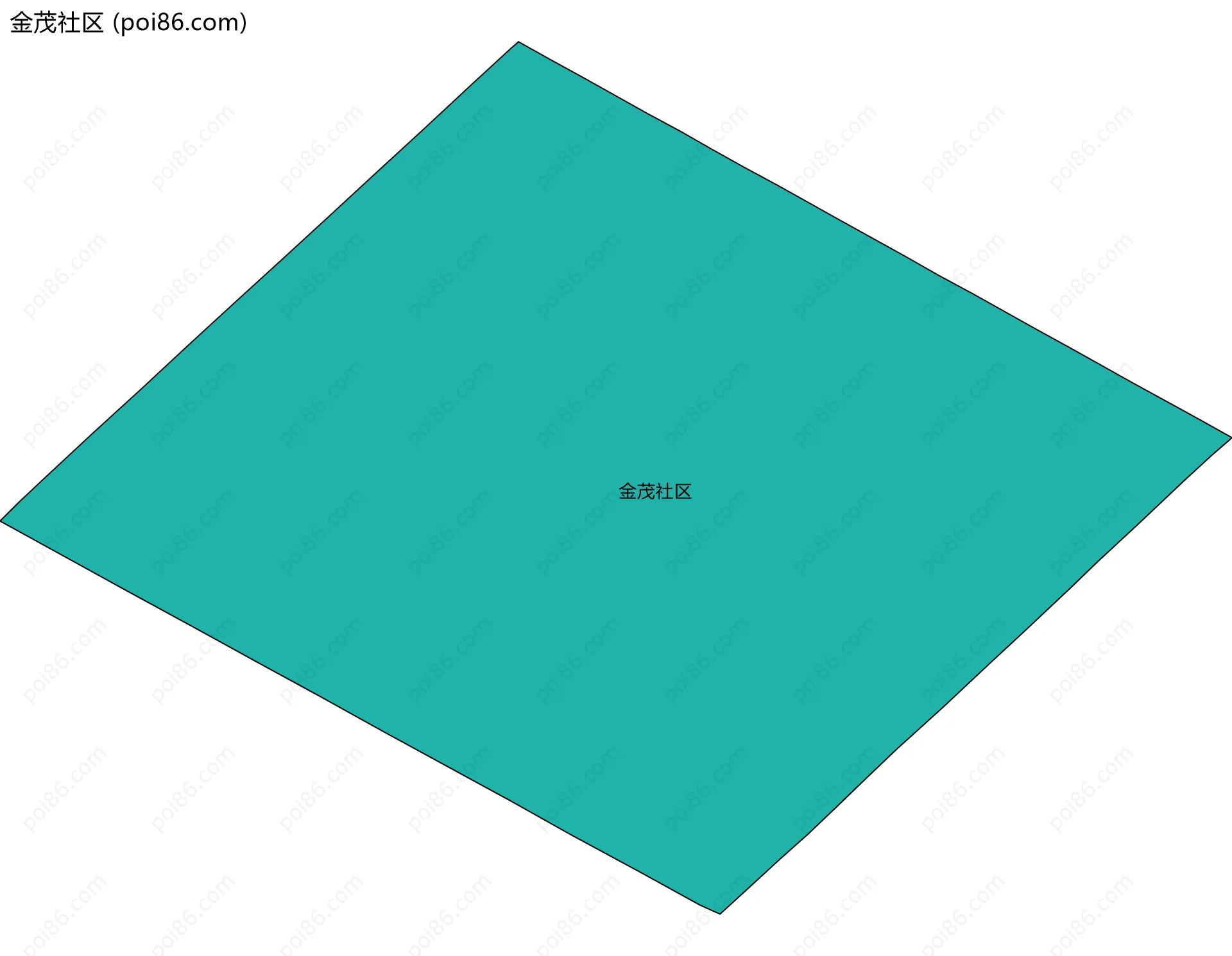 金茂社区边界地图