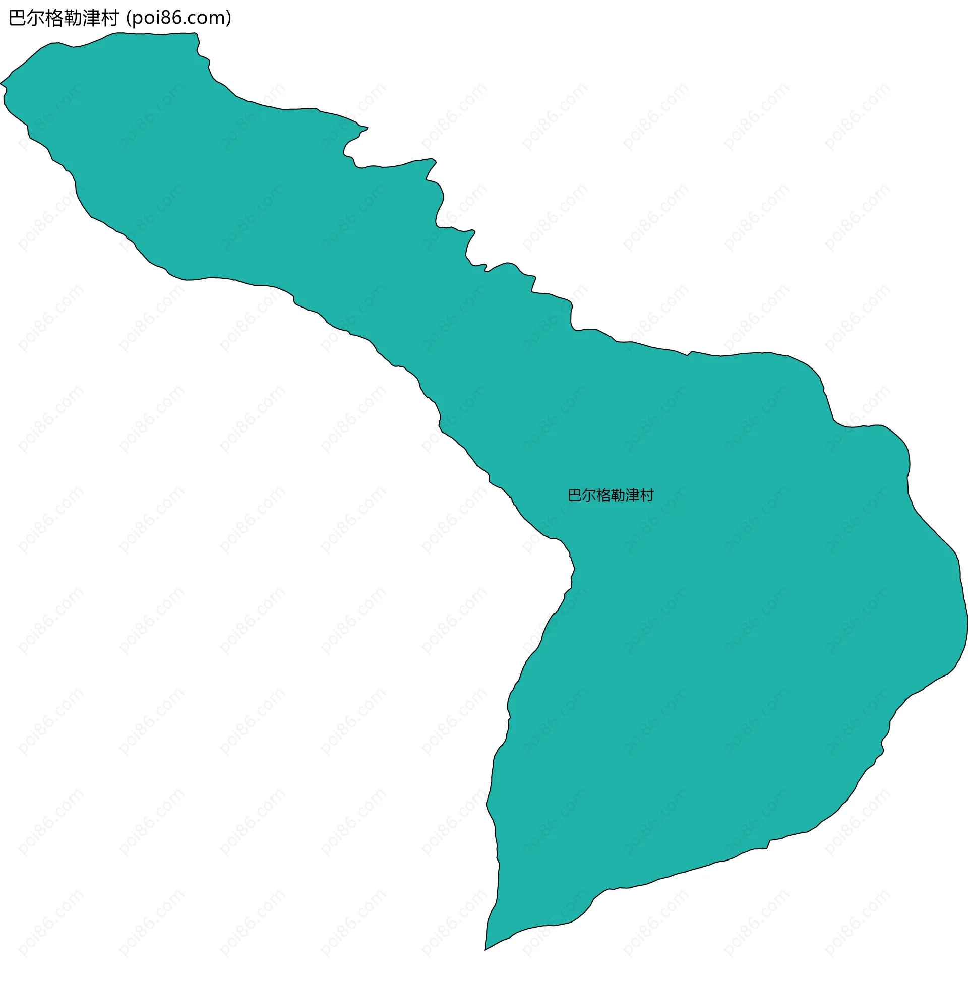 巴尔格勒津村边界地图