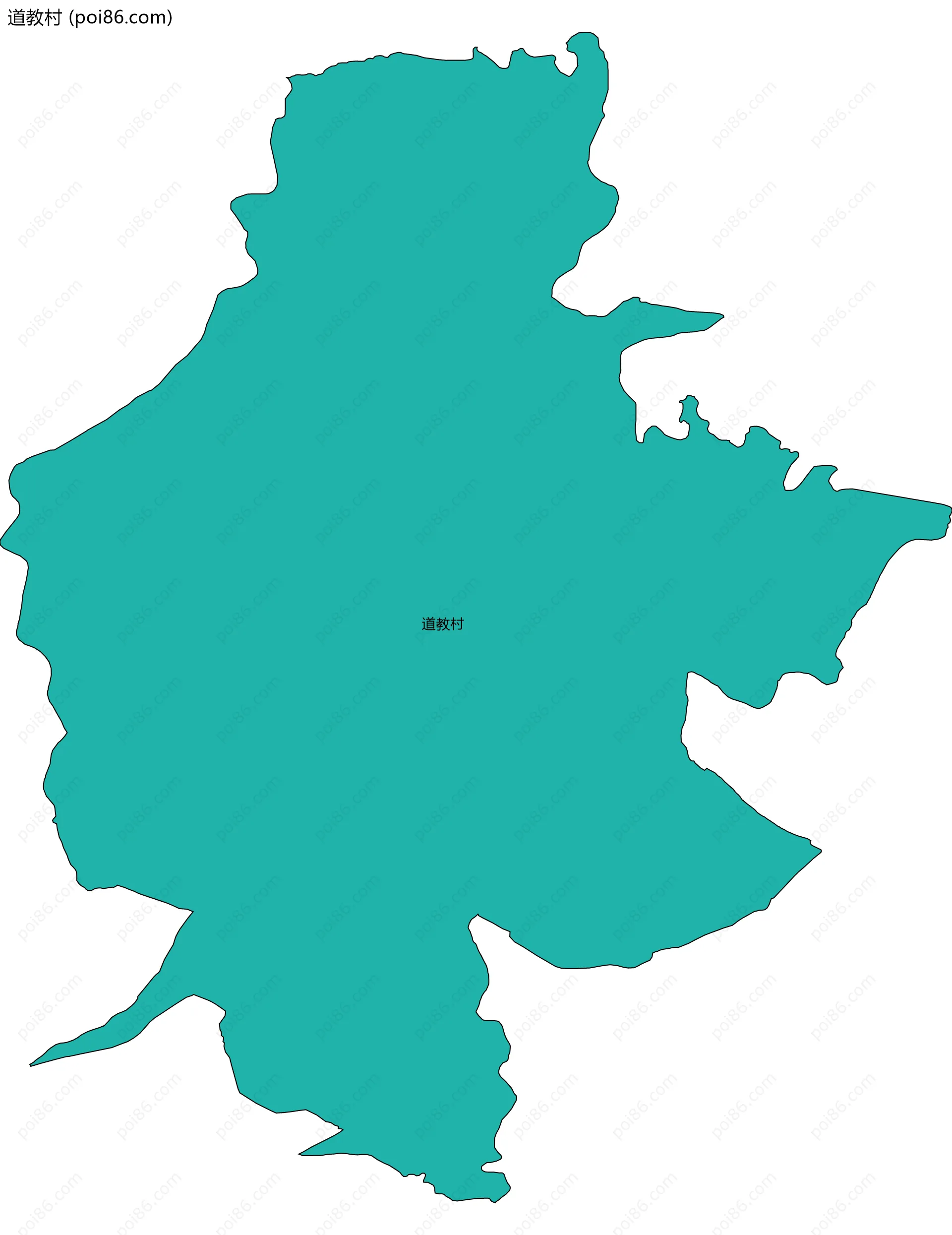 道教村边界地图