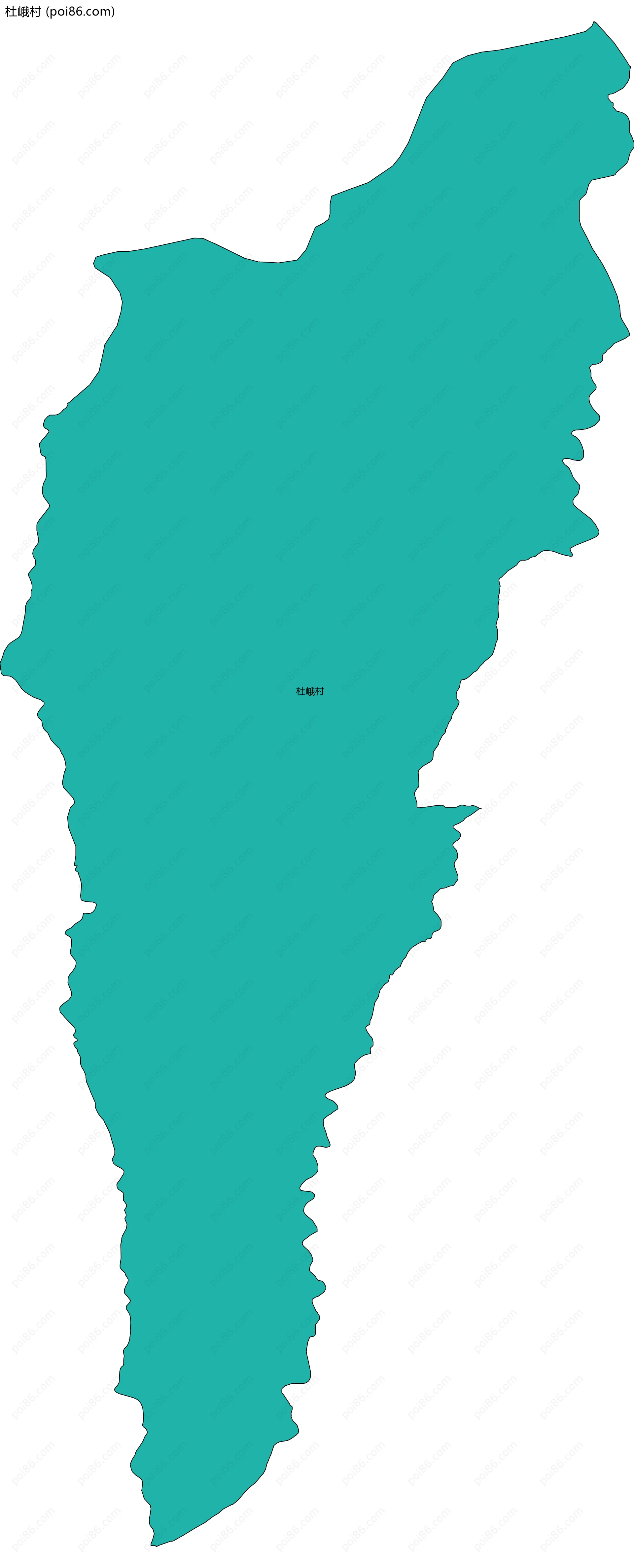 杜峨村边界地图