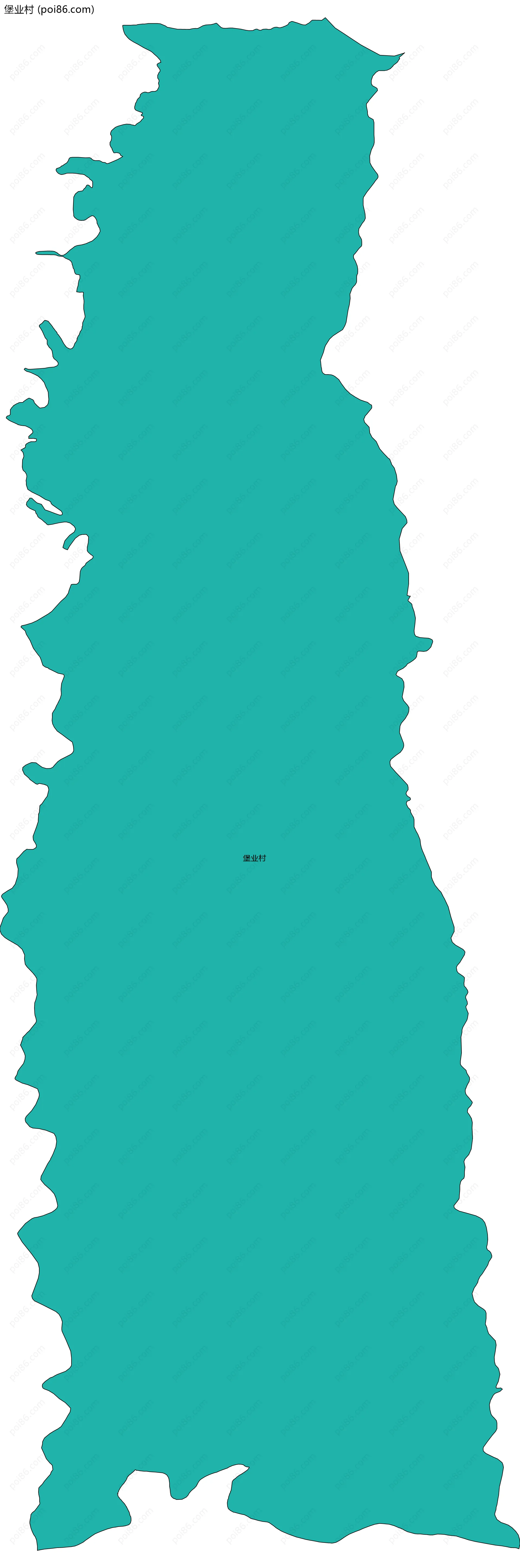 堡业村边界地图