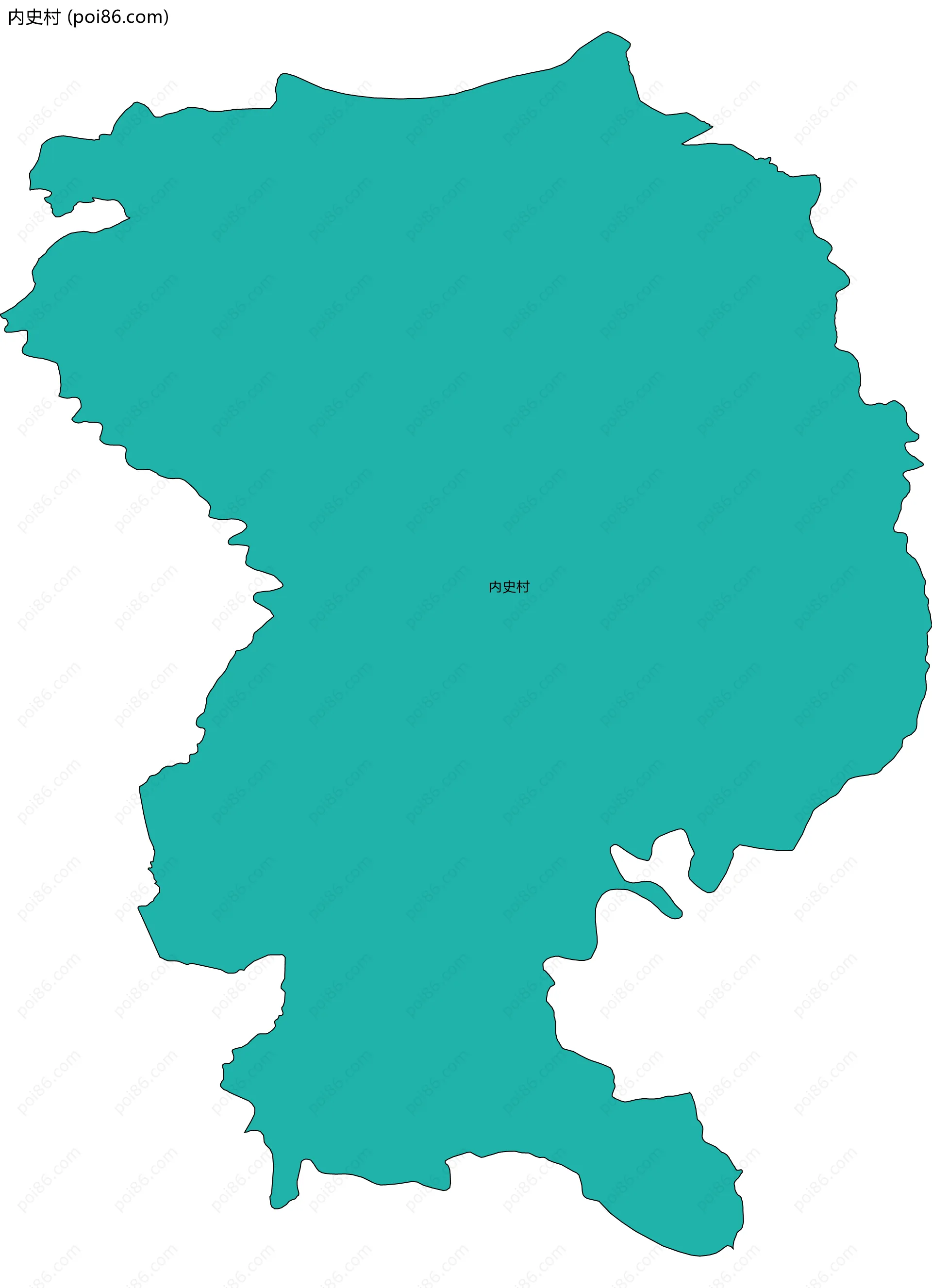 内史村边界地图