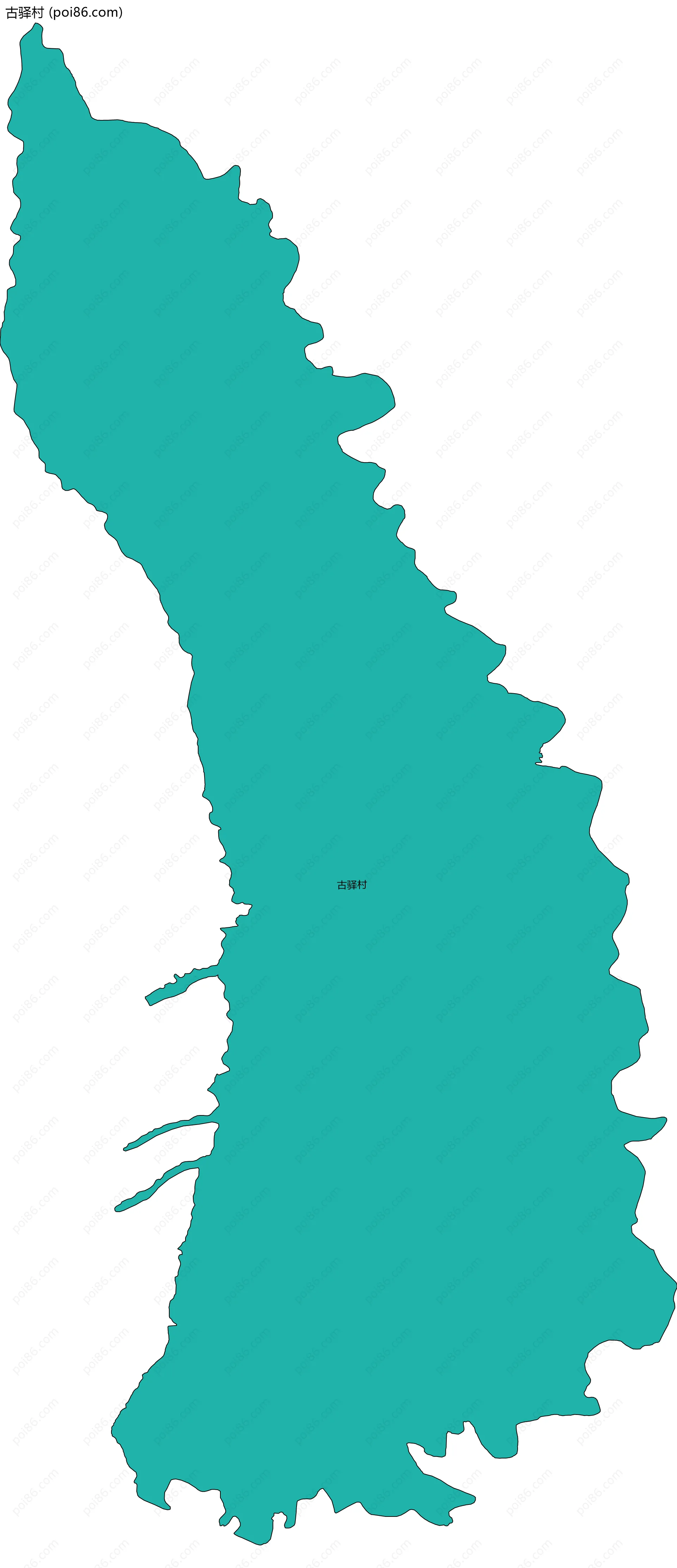 古驿村边界地图