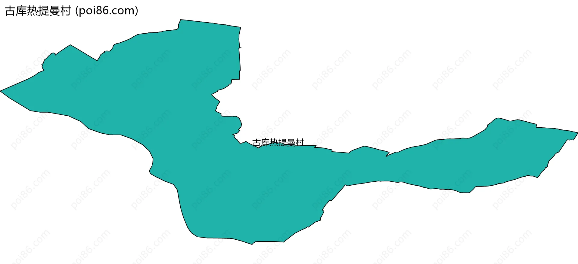 古库热提曼村边界地图