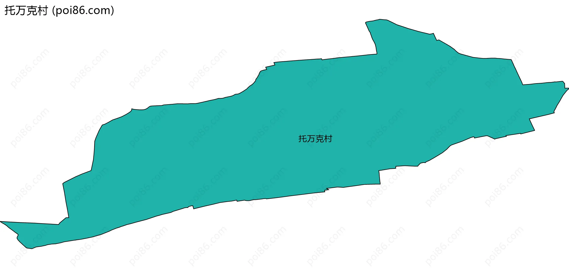 托万克村边界地图