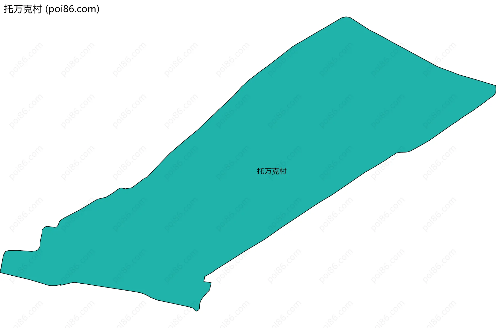 托万克村边界地图