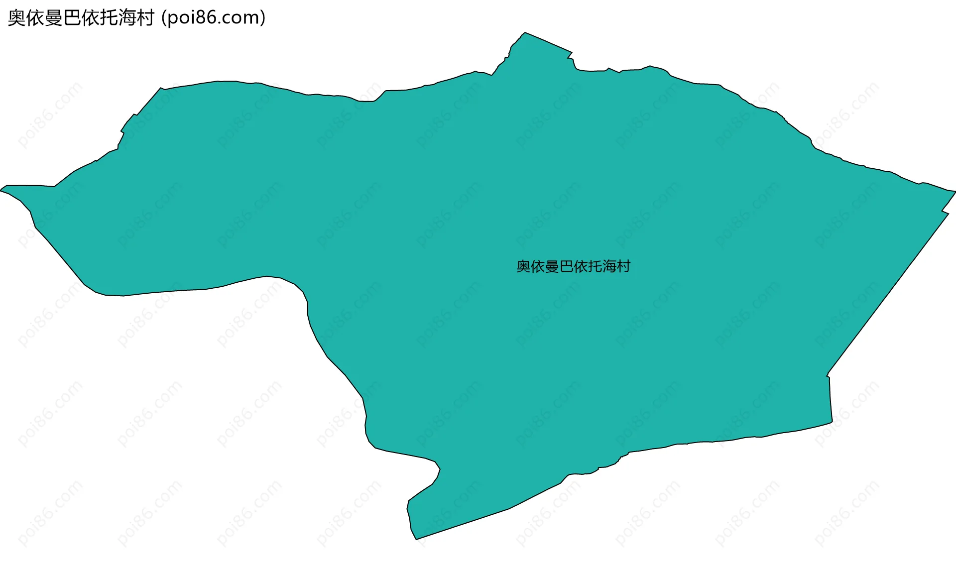 奥依曼巴依托海村边界地图