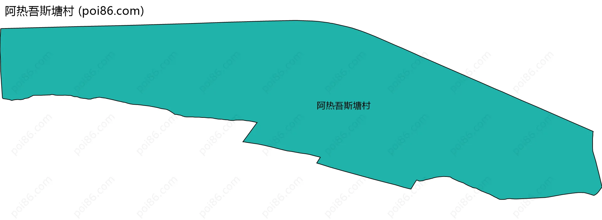 阿热吾斯塘村边界地图