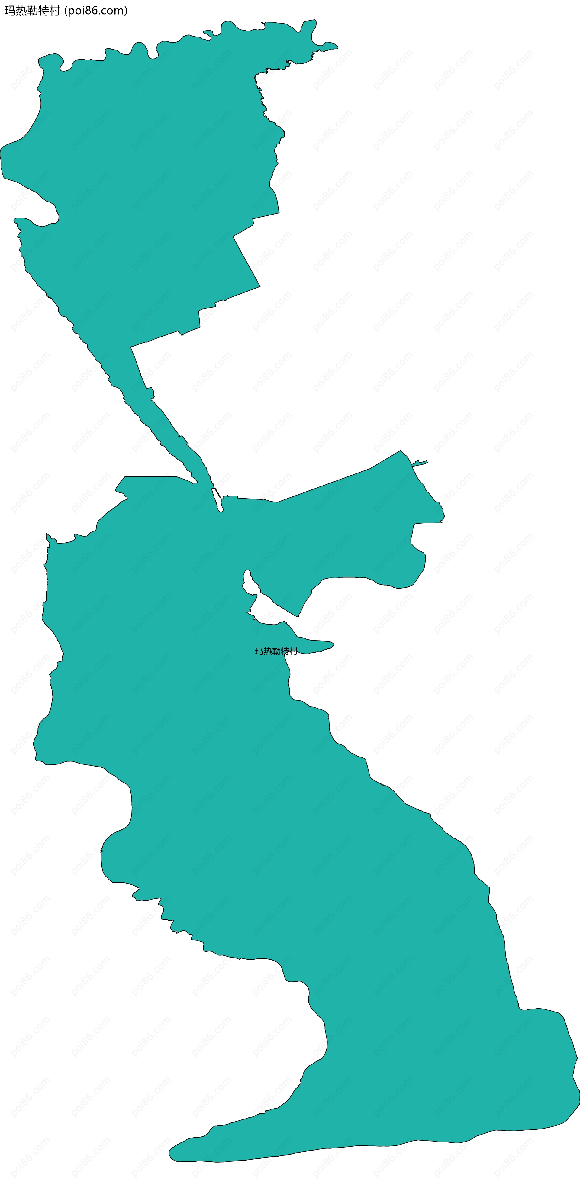 玛热勒特村边界地图