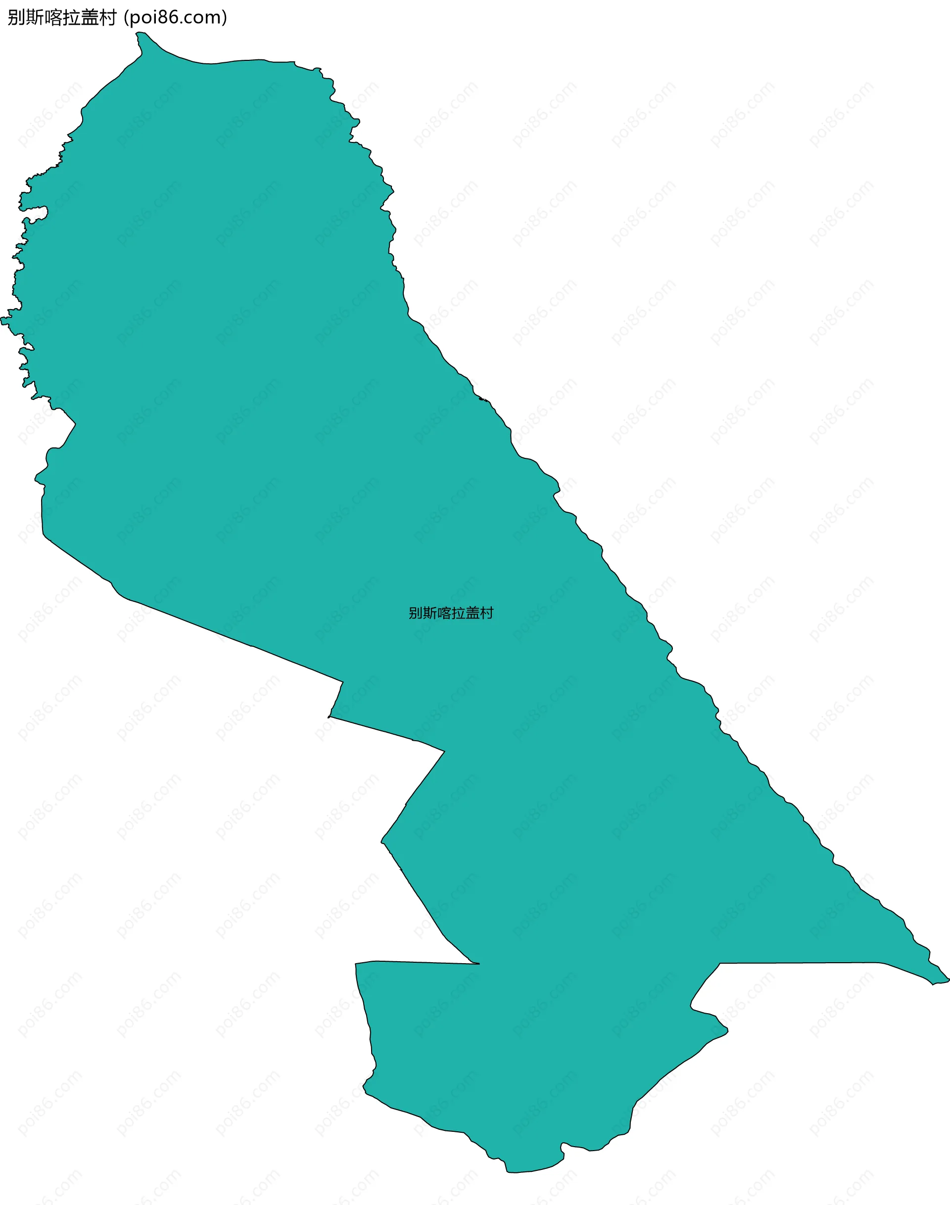 别斯喀拉盖村边界地图